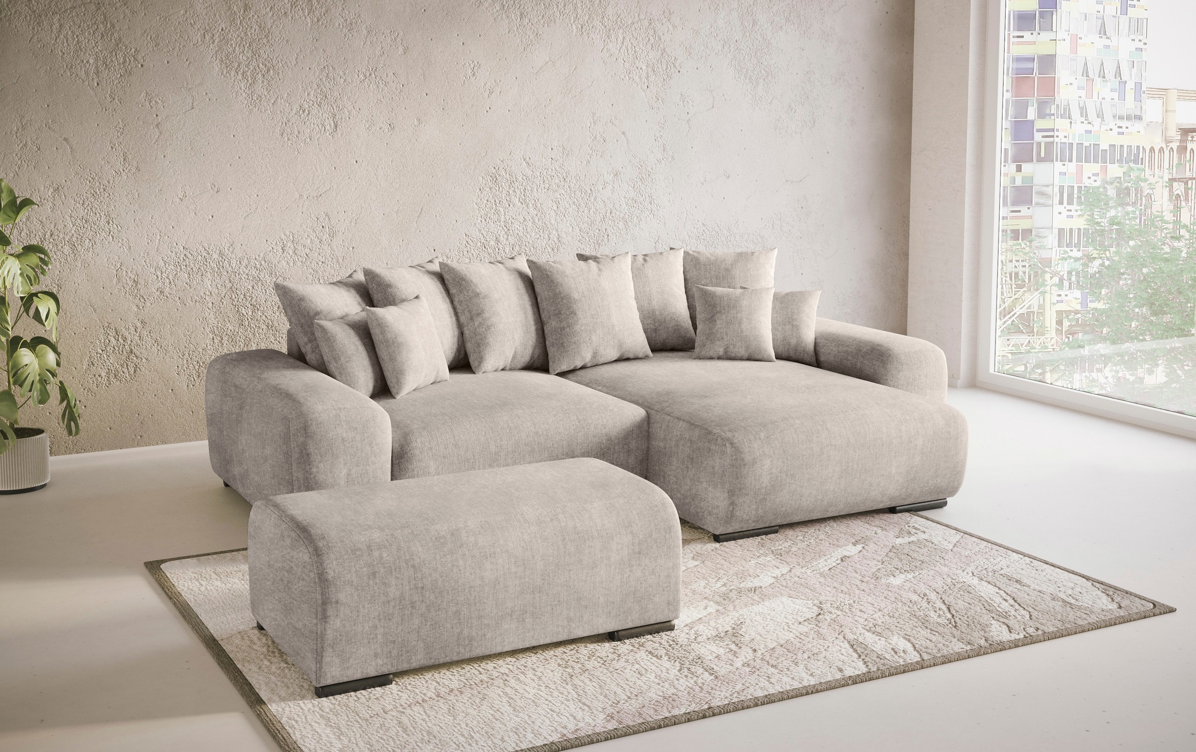 Mr. Couch Hockerbank »Sundance«, Mit DuraSpring-Taschenfederkern bis 140 kg belastbar