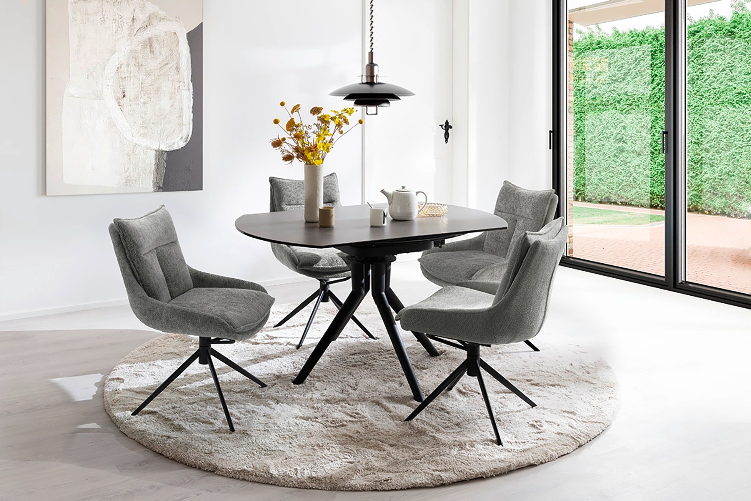 MCA furniture Esszimmerstuhl, Strukturstoff, (2er-Set), drehbar 360°, Dreh- günstig online kaufen