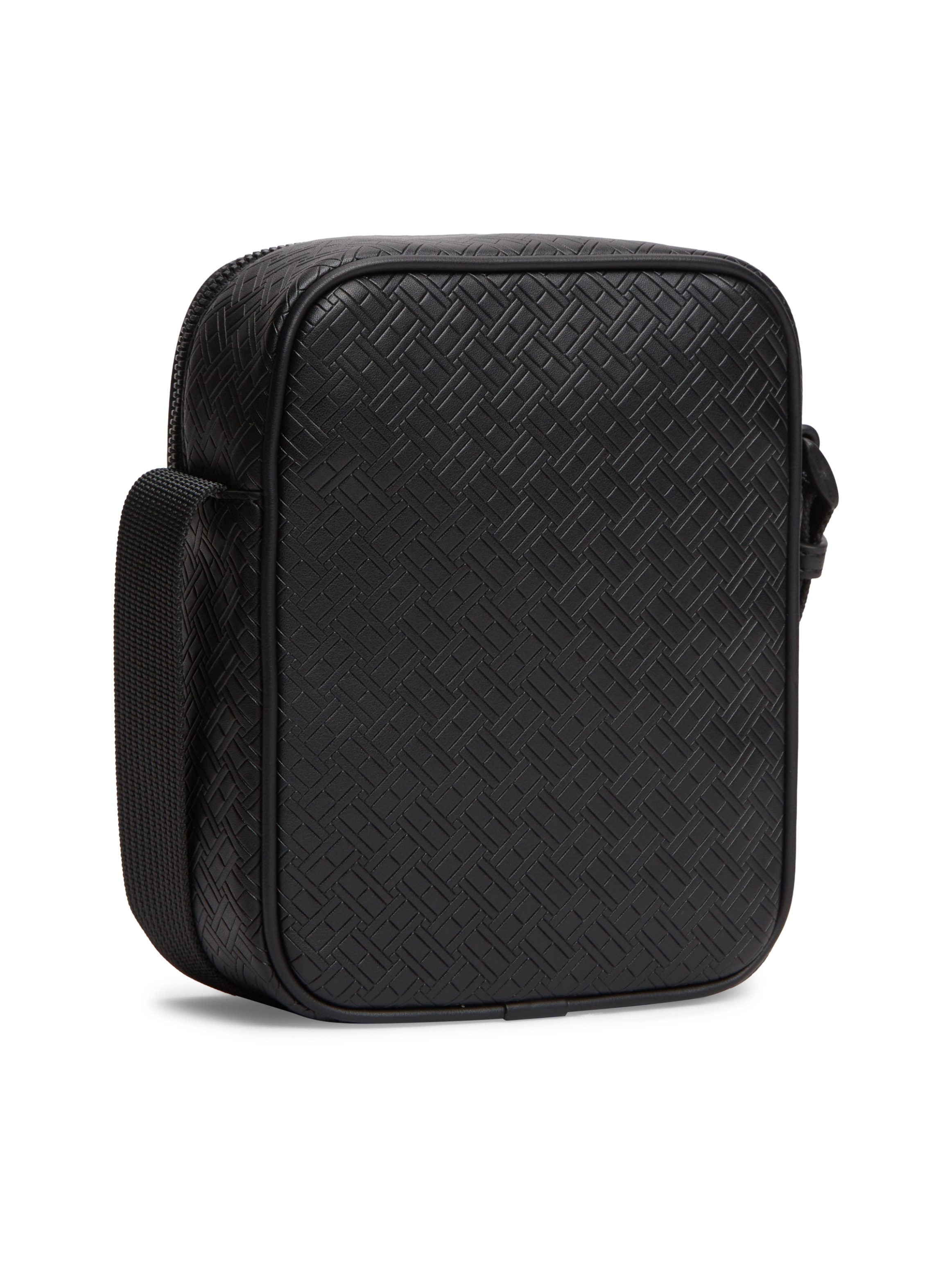 Tommy Hilfiger Umhängetasche »TH EMBOSSED FLAG MINI REPORTER« Unisex Mini-Bag, Schultertasche, Cross-Body Bag mit Allover-Muster TH