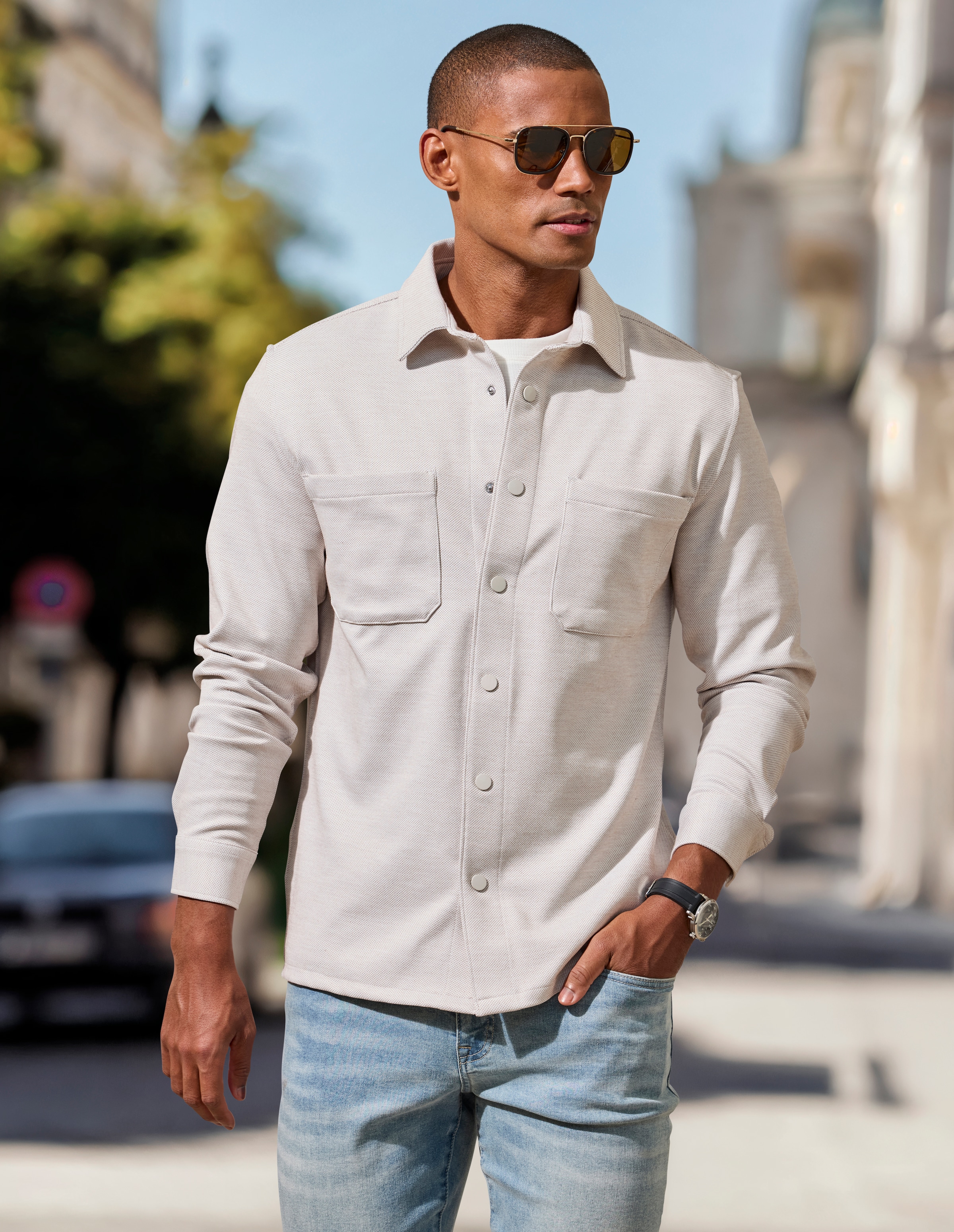 Buffalo 5-Pocket-Jeans »Straight-fit«, mit normaler Bundhöhe, aus elastischer Denim-Qualität