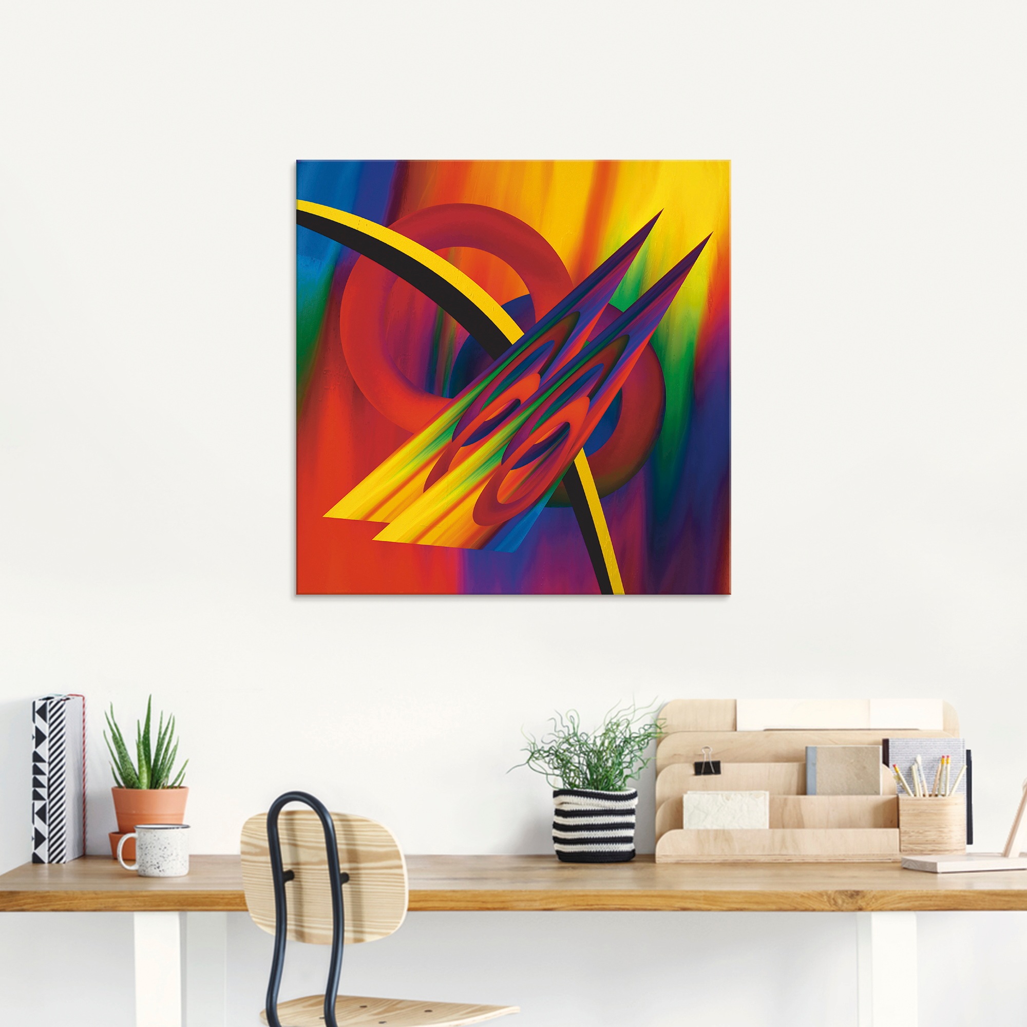 Artland Glasbild »Modern Bunt«, Muster, (1 St.), in verschiedenen Größen günstig online kaufen