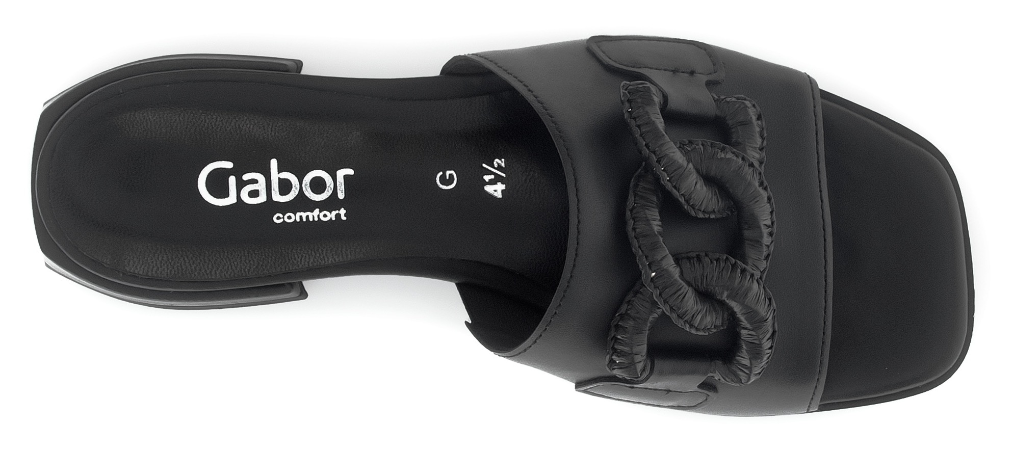 Gabor Pantolette »YORK«, Blockabsatz, Sommerschuh, Komfortschuh mit Weite G (=weit)