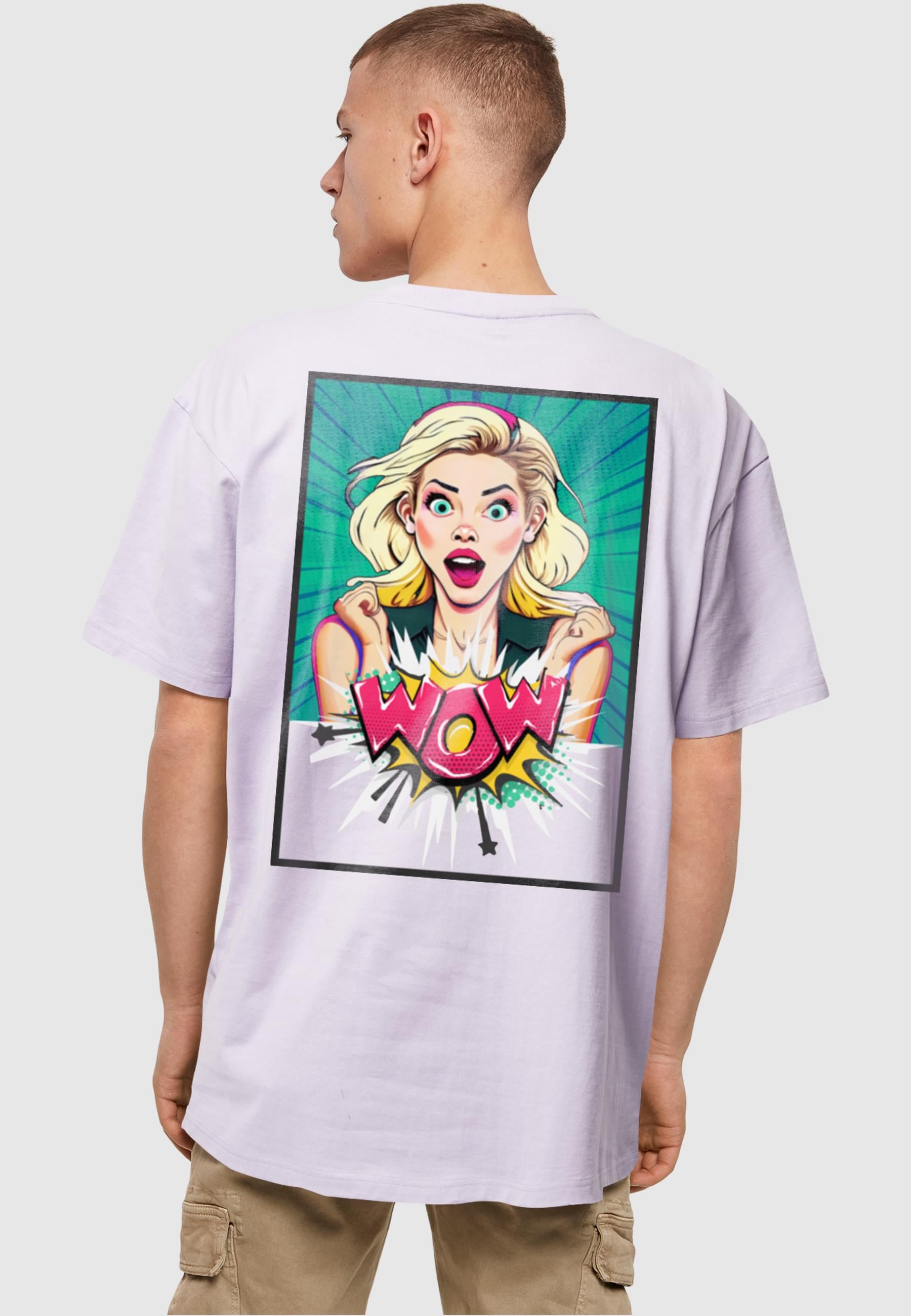 Merchcode T-Shirt »Merchcode Herren WOW Comic Heavy Oversized Tee« 1 Stk. tlg.