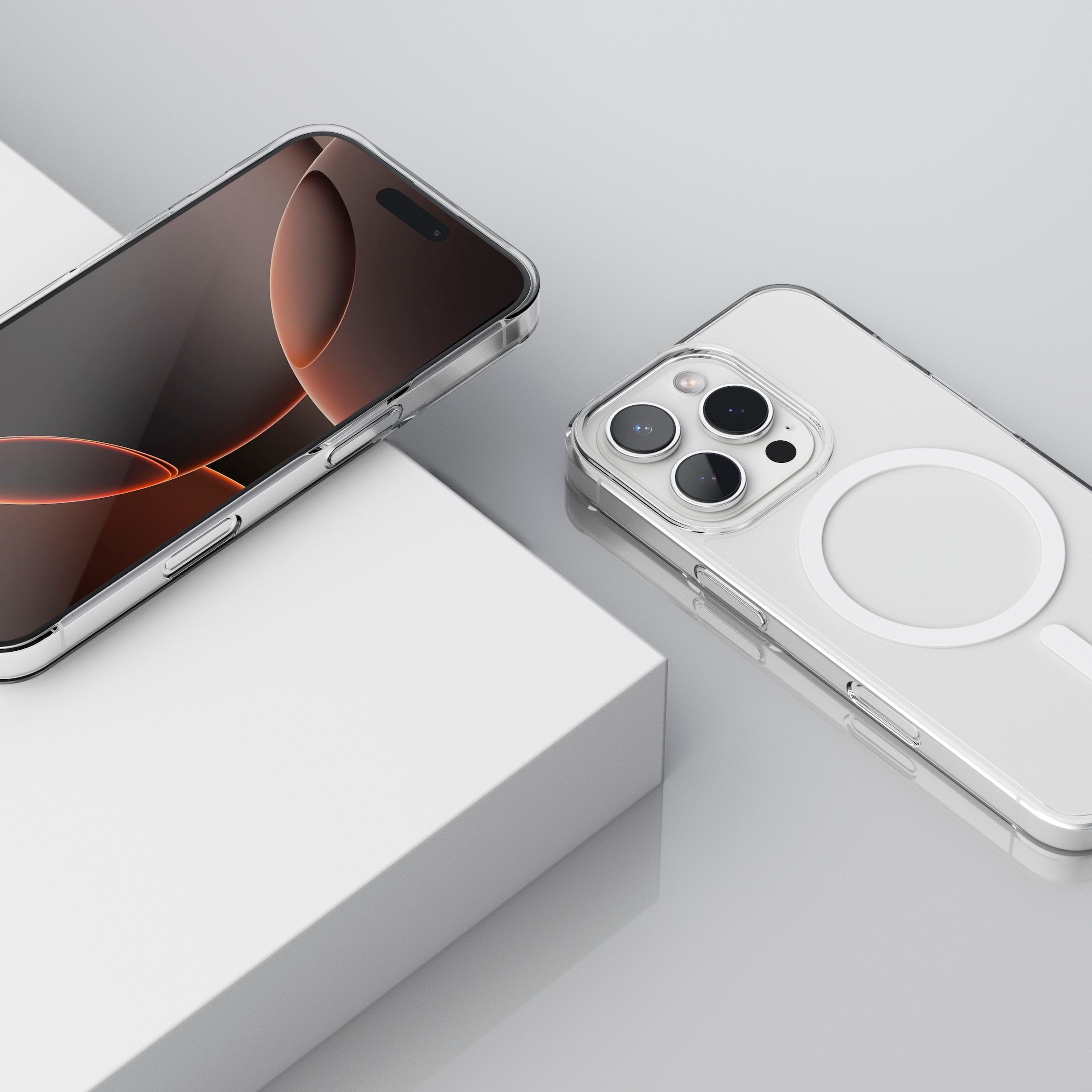 VONMÄHLEN Smartphone-Hülle »iPhone 16 Pro, Transparent Case Pro - Schutzhülle,Transparent«