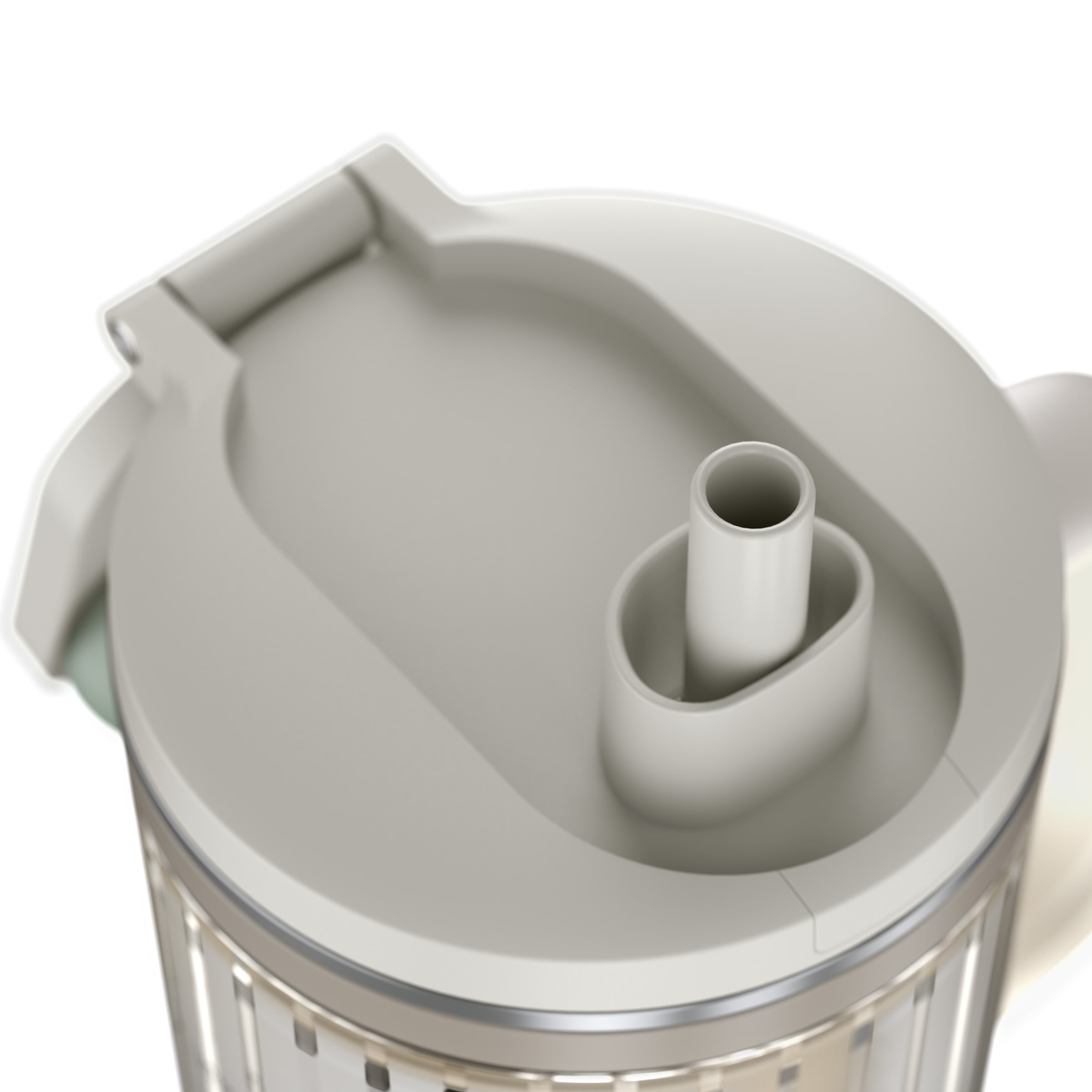 NINJA Zerkleinerer »BlendBoss To-Go-Becher-Mixer - stone/mint DB351EUST« 1100 W Auto-iQ-Technologie, Zerkleinert alles eiskalt-  sogar  tiefgefrorenes