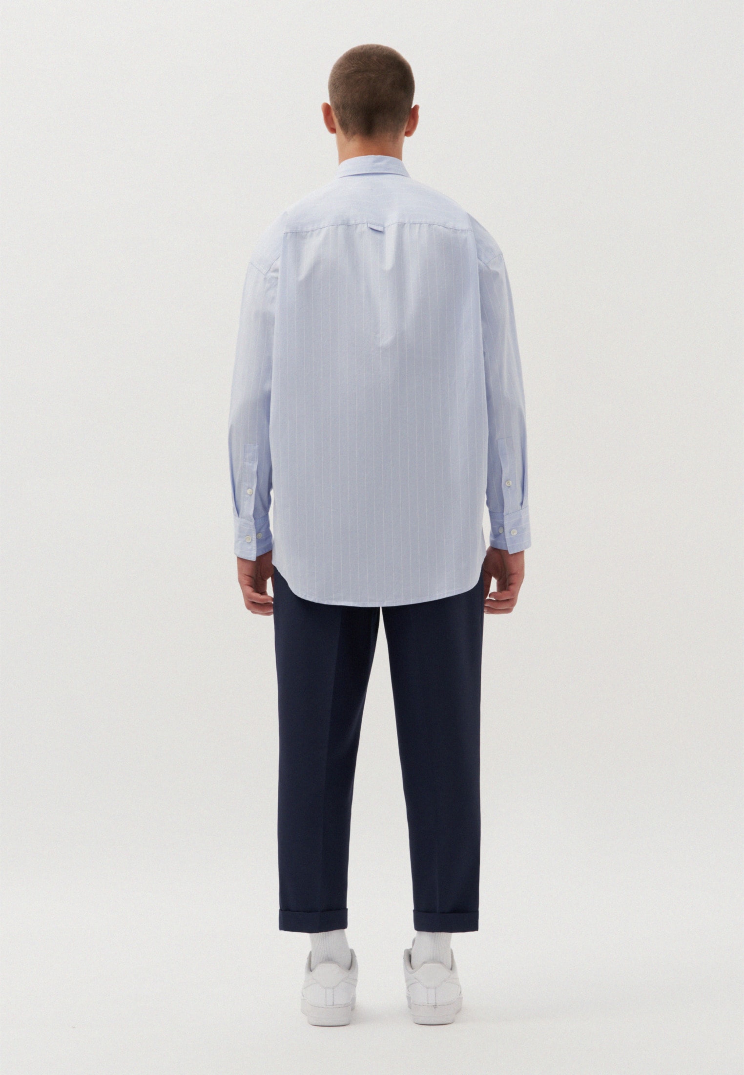 studio seidensticker Businesshemd »Studio« Oversized Langarm Kentkragen Streifen