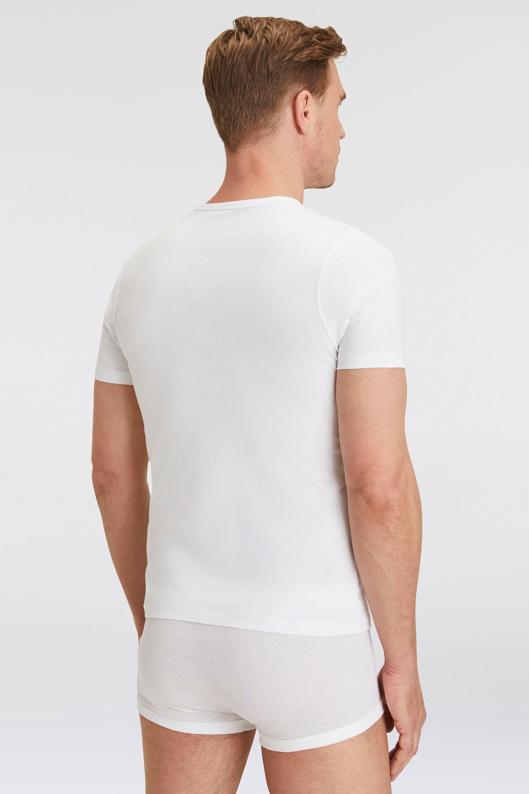BOSS T-Shirt »Rundhals BOSS ONE x David Beckham«, (Packung, 3 tlg., 3er-Pack), mit dezentem BOSS Logo-Print