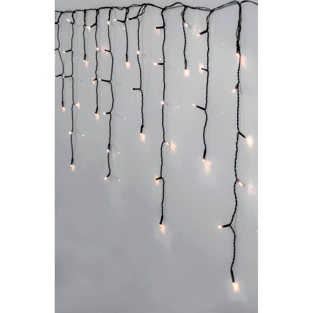 EGLO LED-Lichtervorhang »CRISPY ICE WHITE, Weihnachtsdeko«, 240 St.-flammig