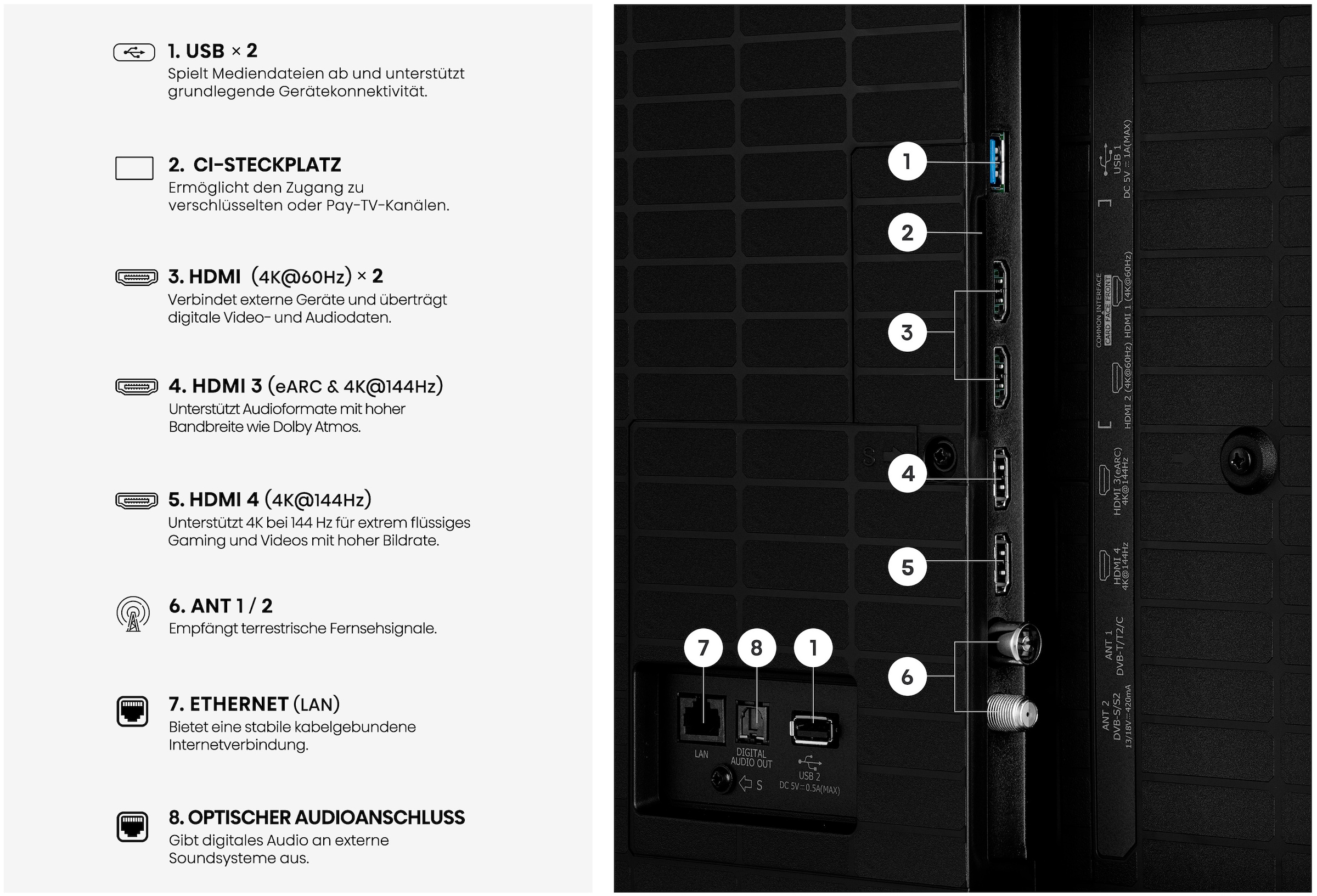 Hisense QLED-Fernseher »50E7S PRO« 126 cm/50 ″ Smart-TV