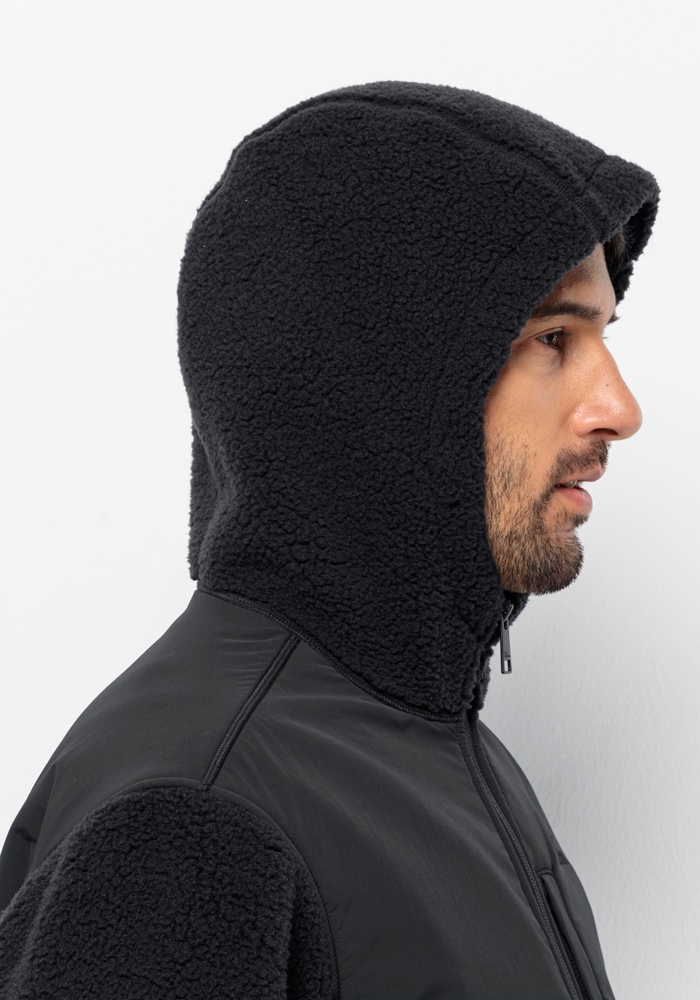 Jack Wolfskin Fleecejacke »FELSLICHT HOODED JKT M«, mit Kapuze