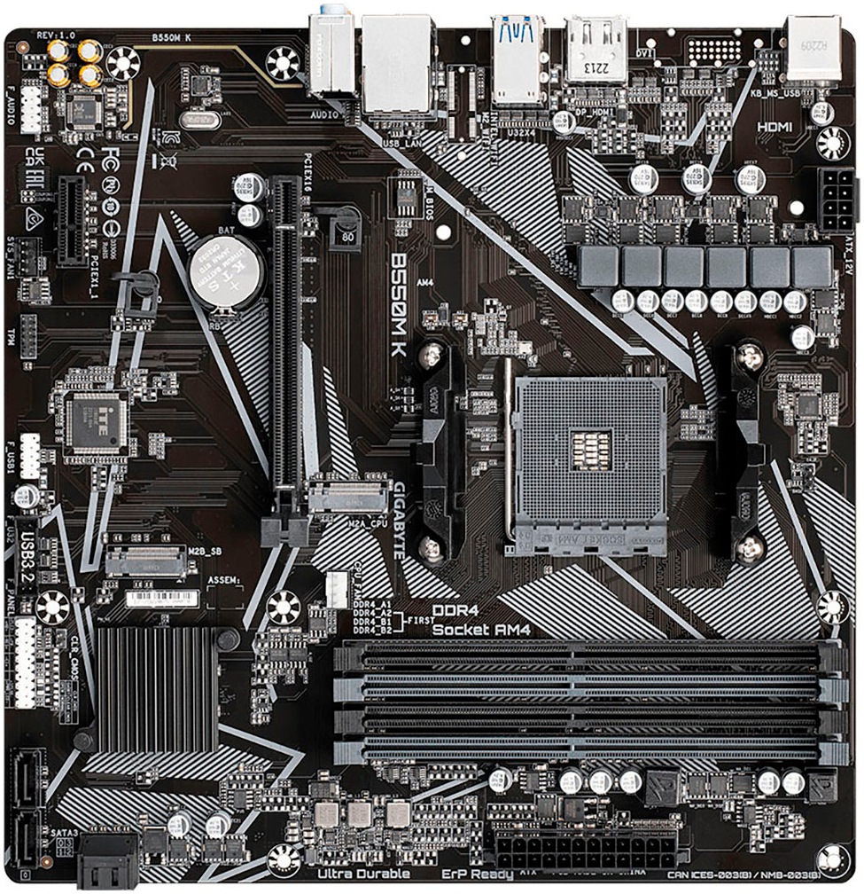 Gigabyte Mainboard »B550M K«
