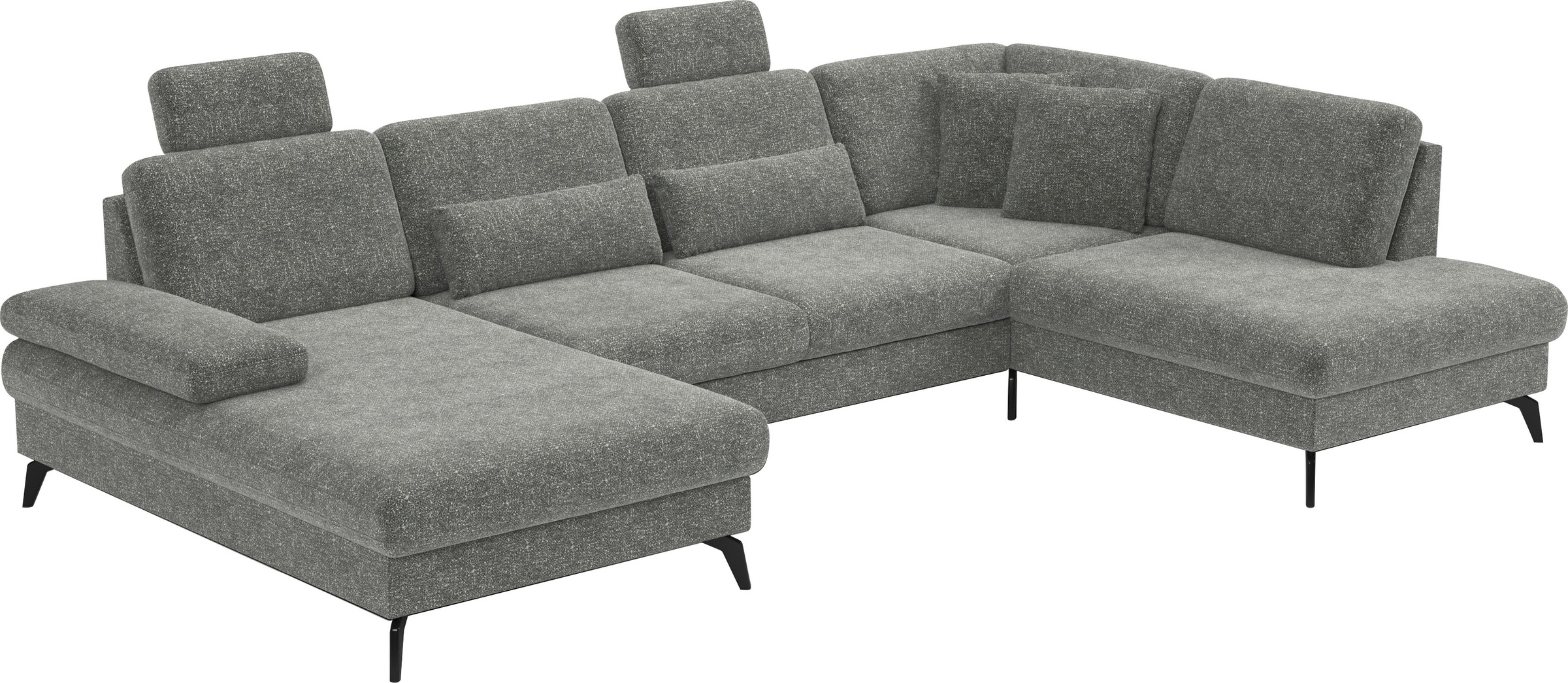 sit&more Wohnlandschaft »Morris U-Form, inkl. Sitztiefenverstellung«, wahlweise mit Armteilverstellung, Bettfunktion & Bettkasten