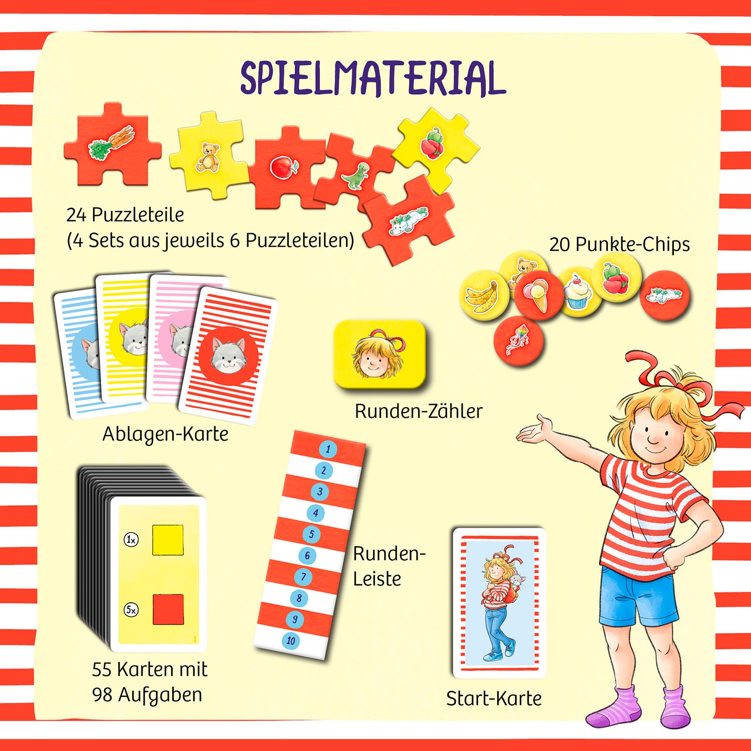 Kosmos Spiel »Meine Freundin Conni - Kunterbunter Knobelspaß« Made in Germany