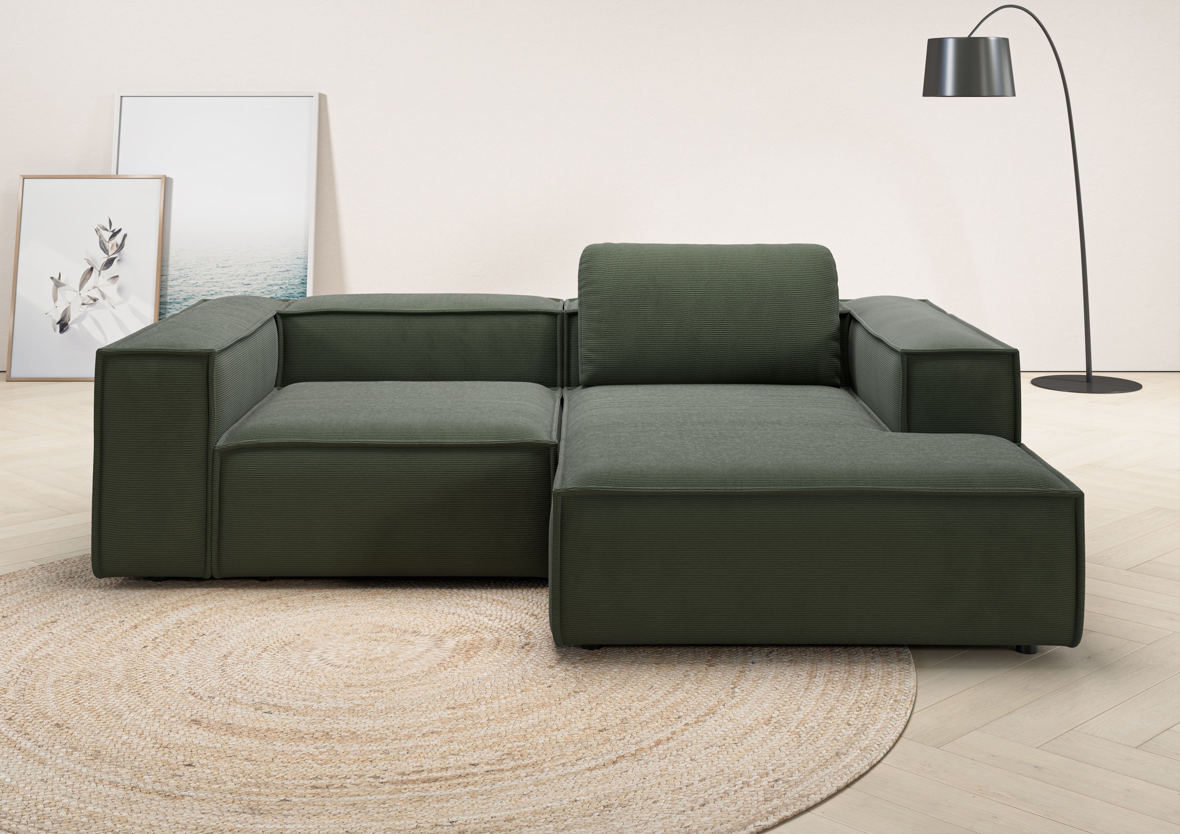 Places of Style Ecksofa »Watertown, kompakte L-Form, 246 cm breite für klei günstig online kaufen