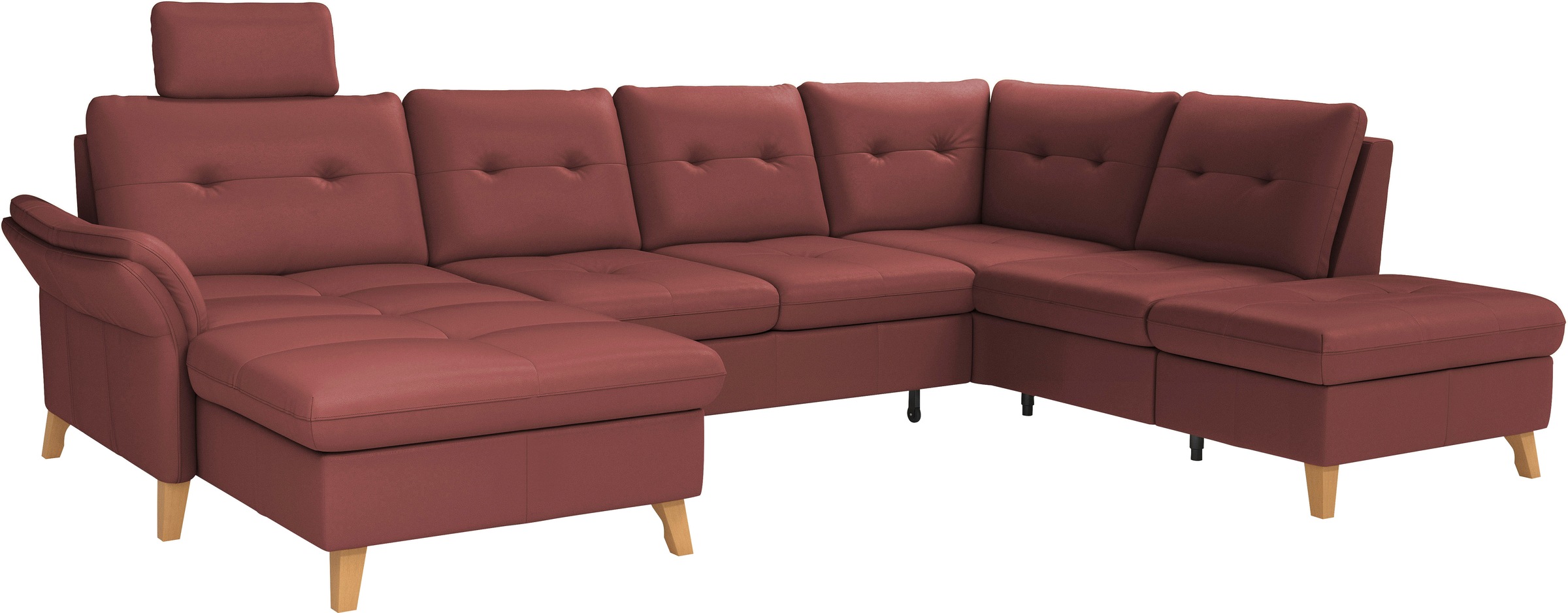 sit&more Wohnlandschaft »Göteborg«, inkl. Sitztiefenverstellung, wahlweise mit Bettfunktion & Bettkasten