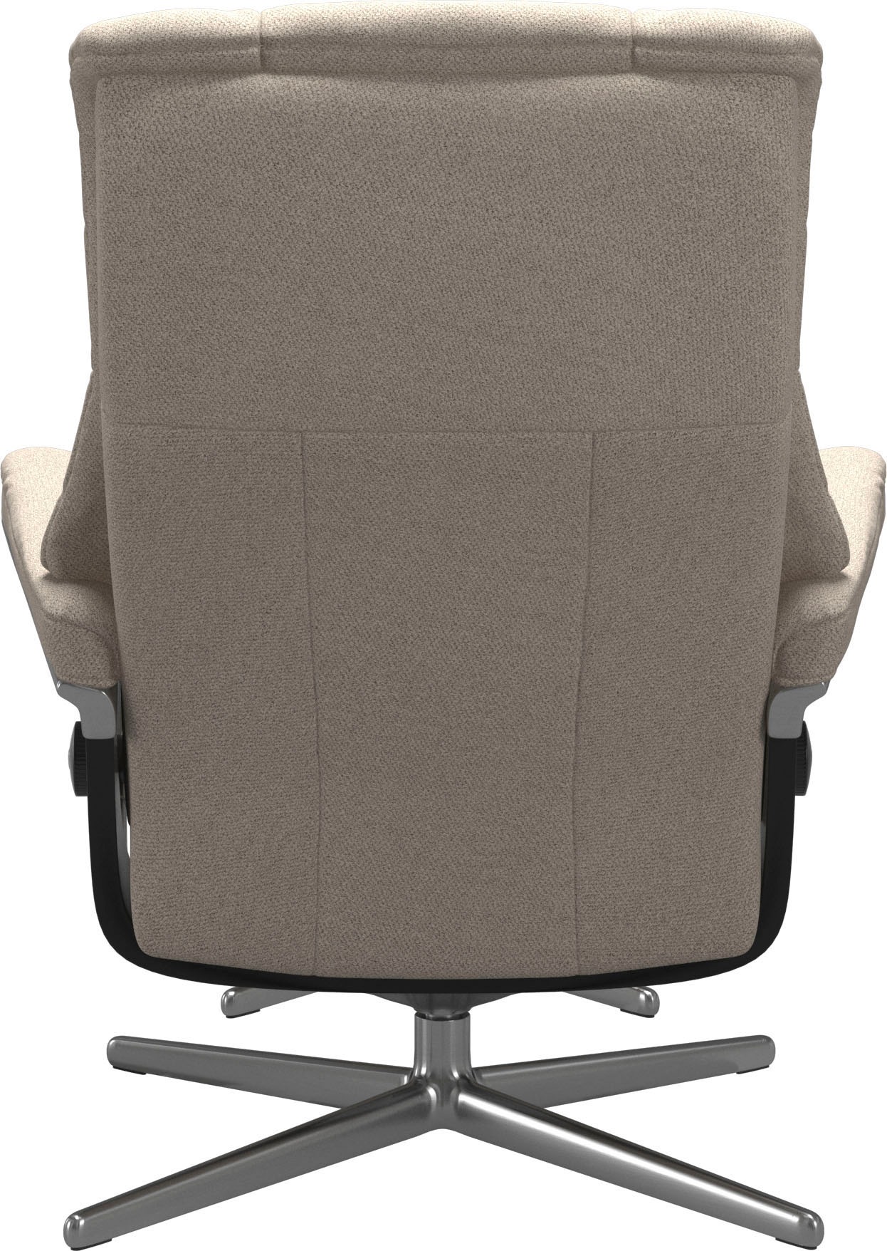 Stressless® Relaxsessel »Mayfair«, (Set, Relaxsessel mit Hocker), mit Hocker, mit Cross Base, Größe S, M & L, Holzakzent Schwarz