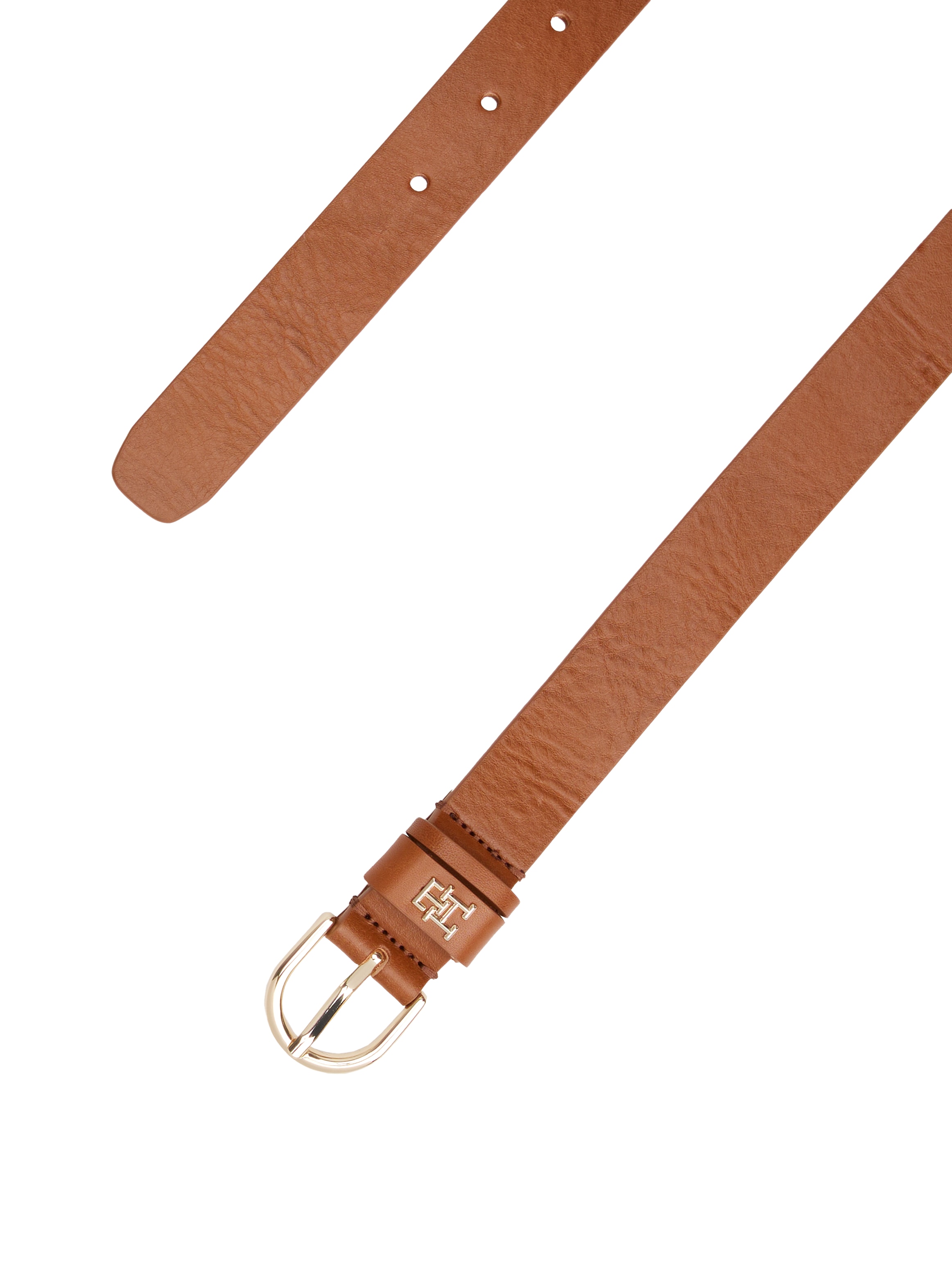 Tommy Hilfiger Ledergürtel »ESSENTIAL EFFORTLESS 2.5«, Logoemblem, weiche Haptik, ovale Einfachdornschließe