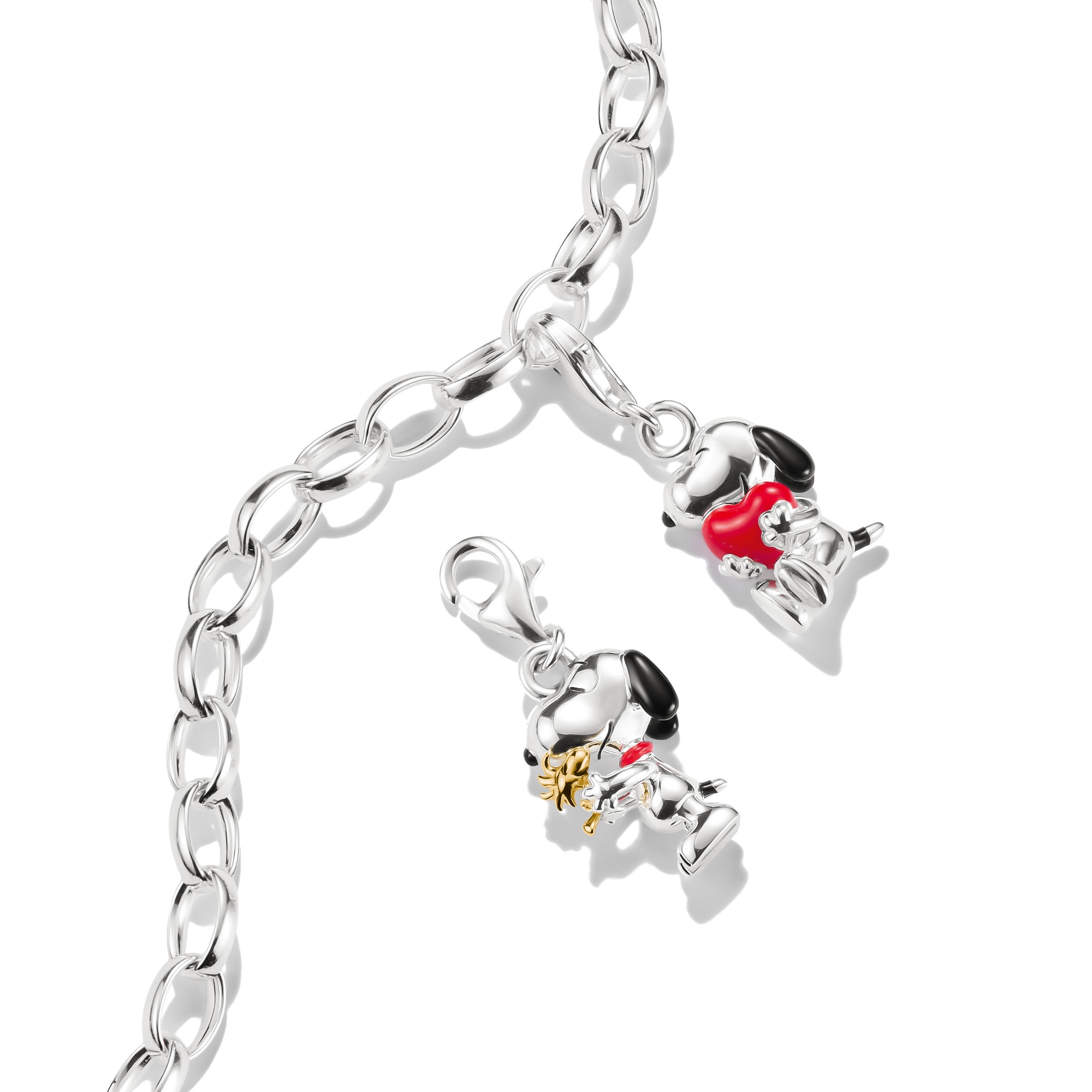 THOMAS SABO Charm-Einhänger »THOMAS SABO x Peanuts Snoopy & Herz Charm - Original«