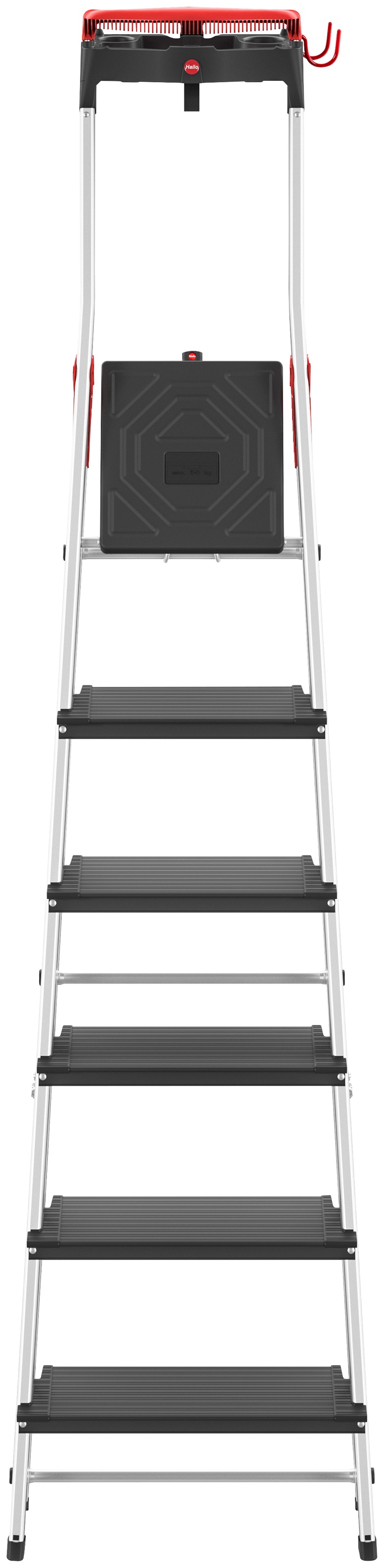 Hailo Stehleiter »L100 TopLine«, Alu-Sicherheits-Stehleiter 6 Stufen