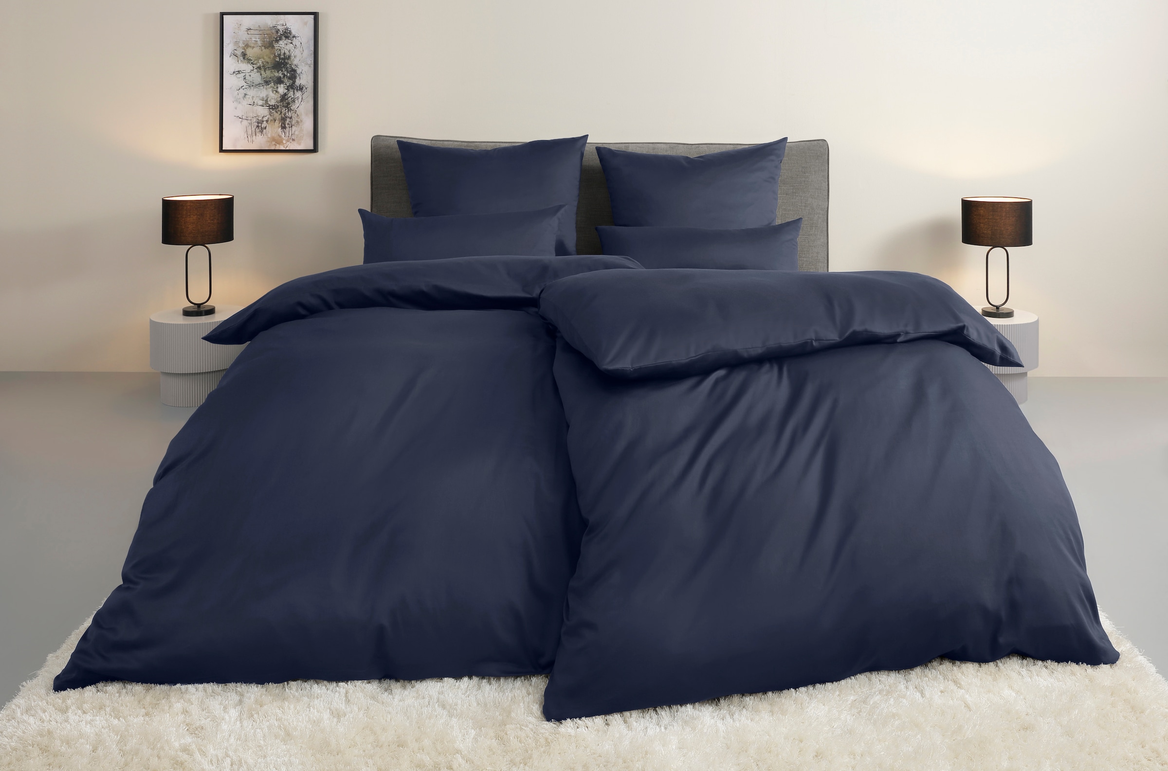 Guido Maria Kretschmer Home&Living Bettwäsche »Mila in 135x200, 155x220 oder 200x200 cm«, Mako-Satin, Bettwäsche aus Baumwolle, unifarbene Bettwäsche