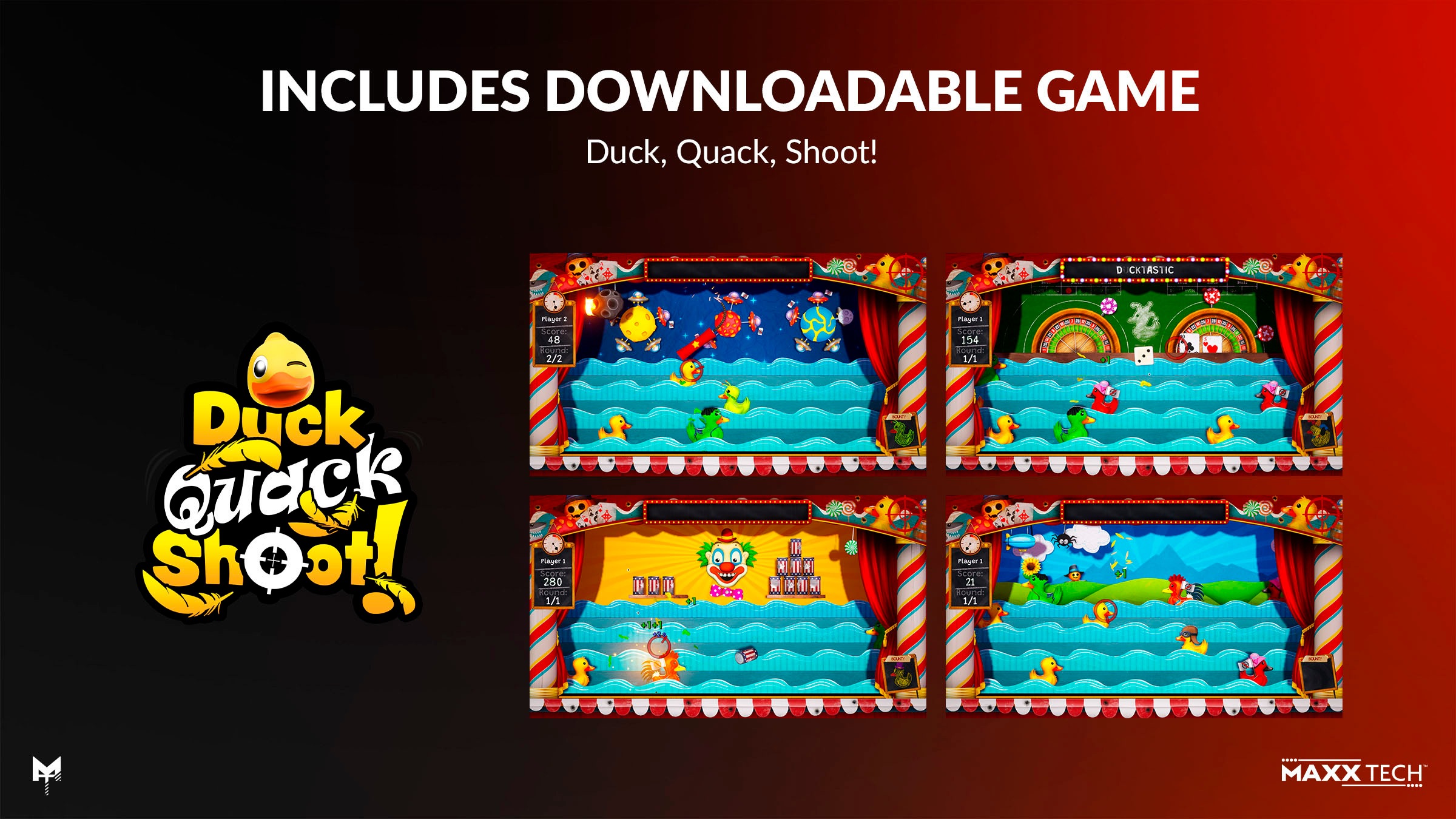 NBG Spielesoftware »Maxx Tech Duck, Quack, Shoot!« Nintendo Switch 2
