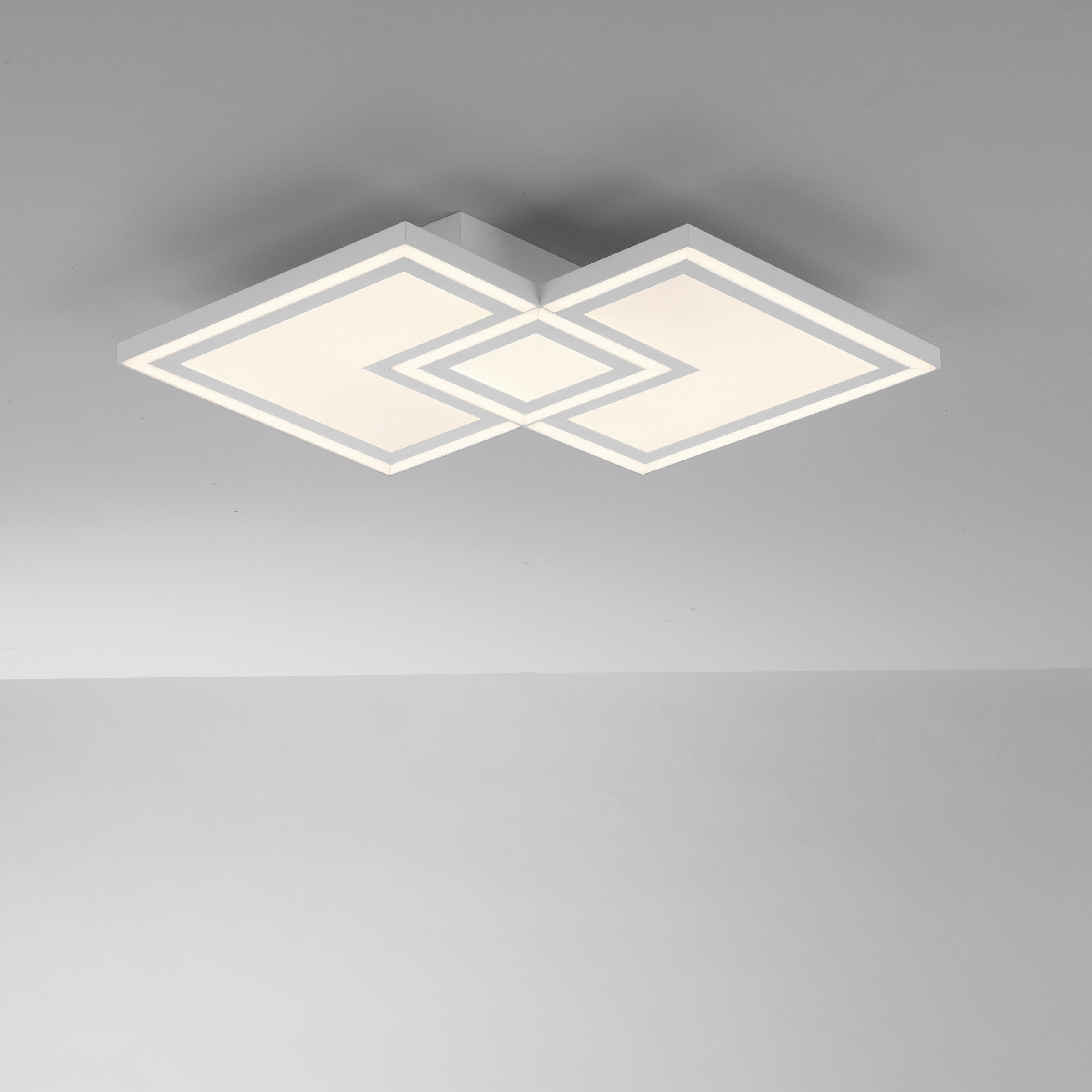 JUST LIGHT LED Deckenleuchte »BEDGING« LED-Board 1 Stk. Warmweiß