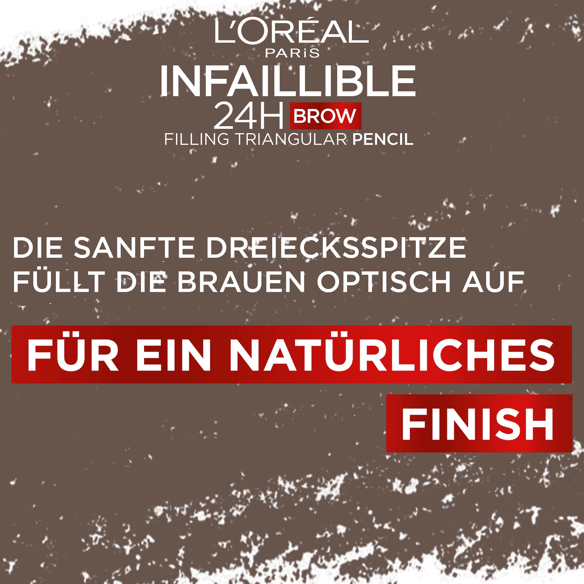 L'ORÉAL PARIS Augenbrauenpflege »Infaillible Brows 24h Pencil«, mit sanfter Dreiecksspitze