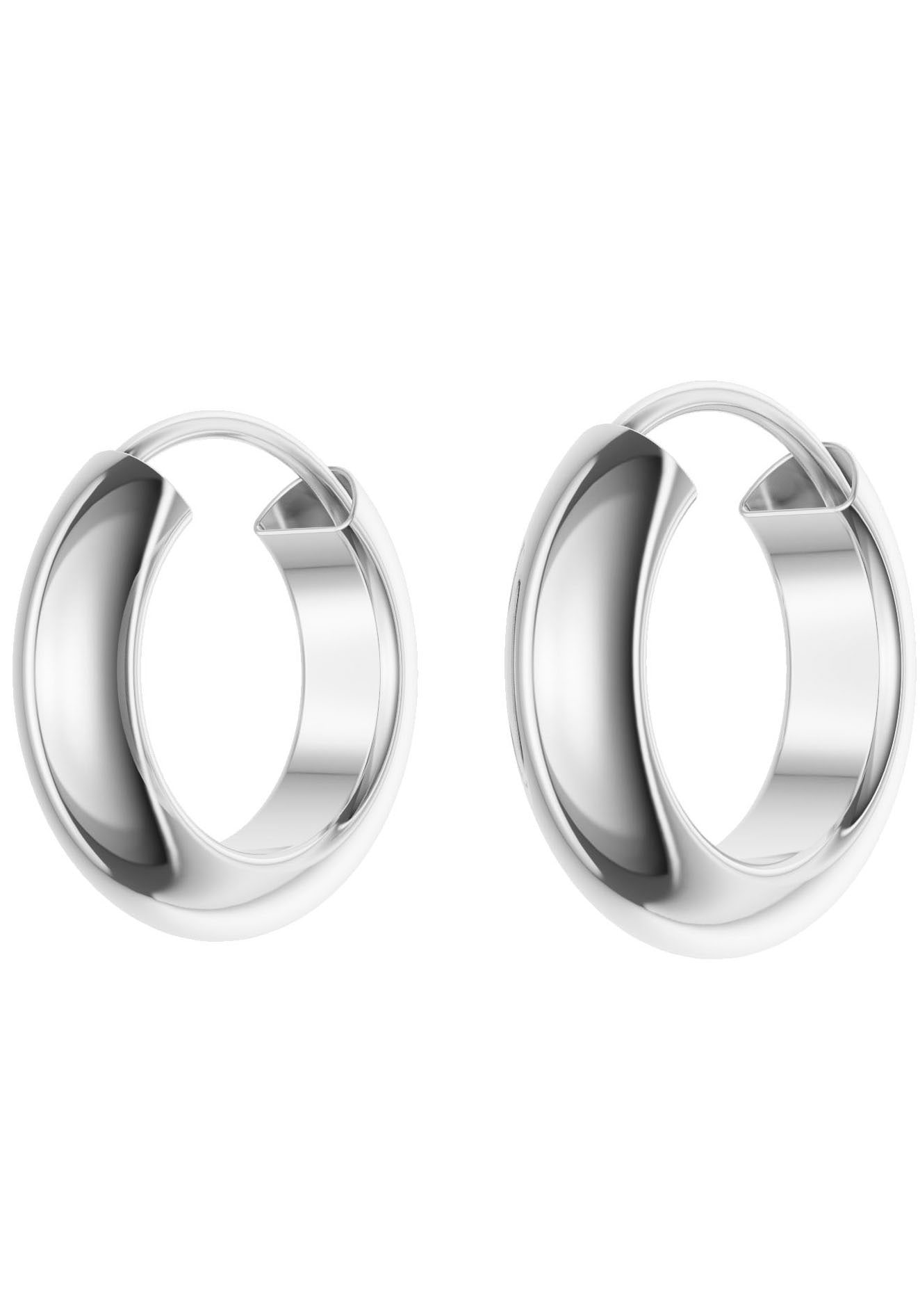 Firetti Paar Creolen »Schmuck Geschenk Silber 925 Ohrringe 3,9 mm breit« Made in Germany