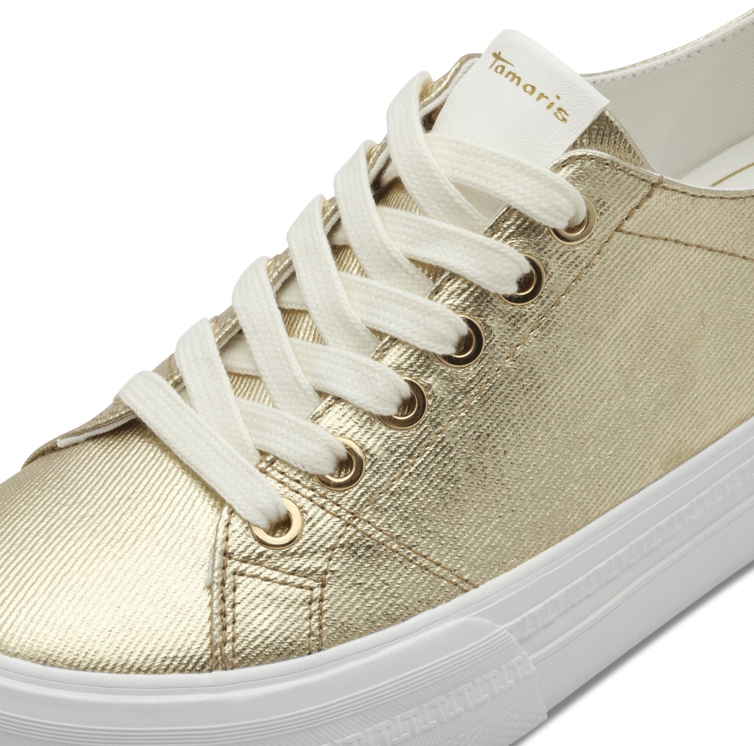 Tamaris Plateausneaker, Freizeitschuh, Halbschuh, Schnürschuh mit Logo an der Ferse