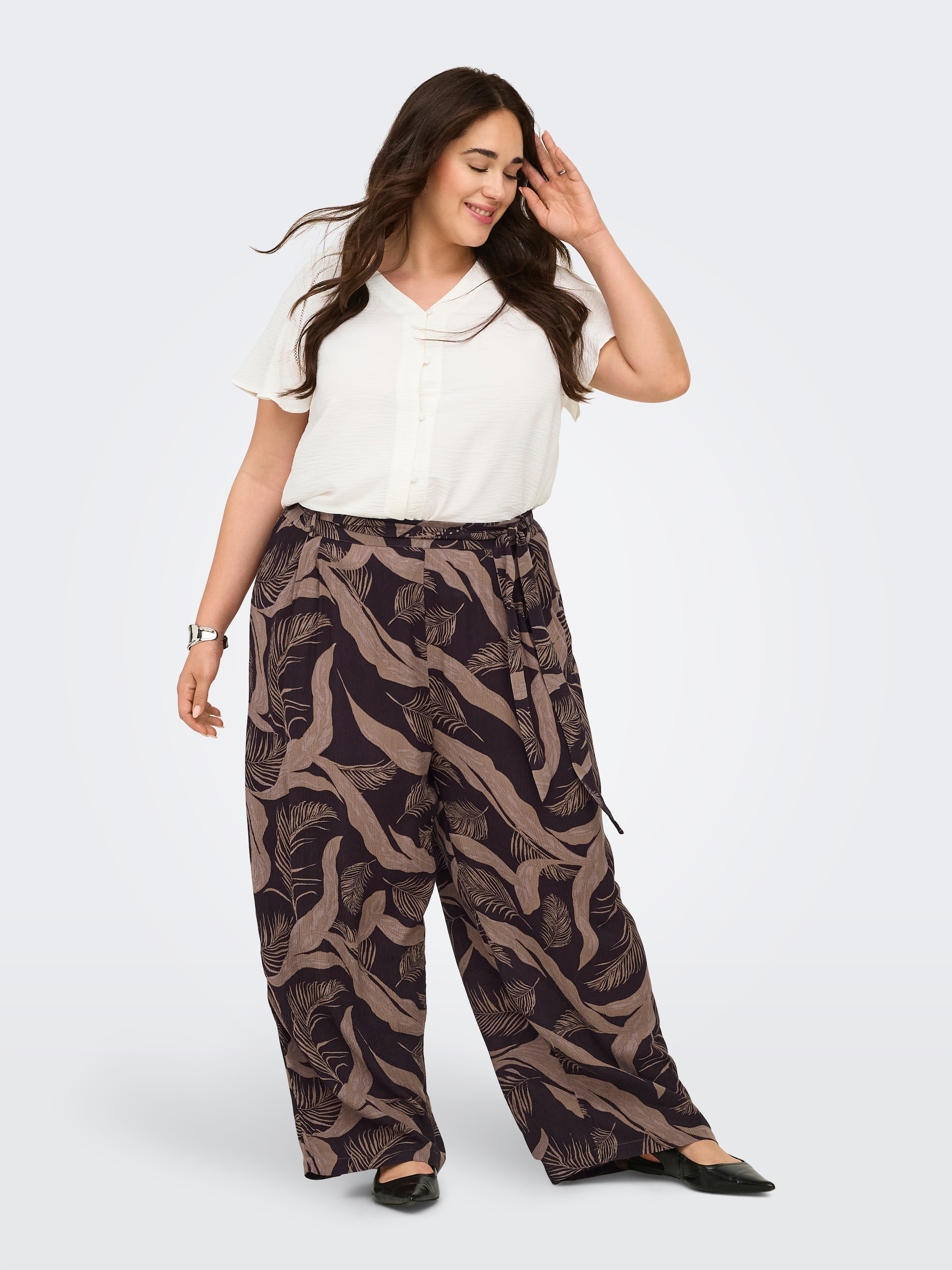 ONLY CARMAKOMA Culotte »CARVILMA LIFE CULOTTE PANT AOP«
