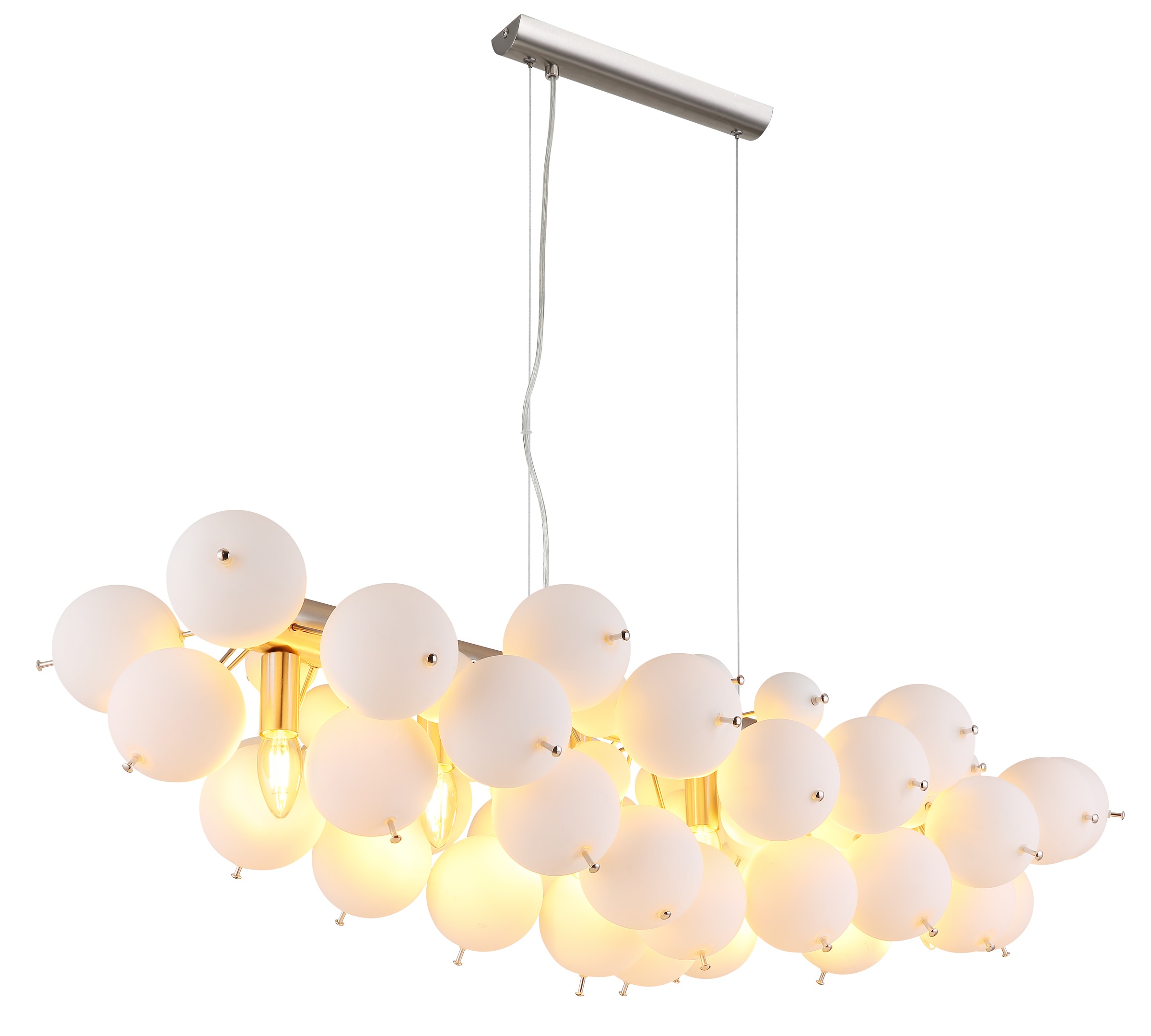 GLOBO LIGHTING Hängeleuchte »UDO« E14 1 Stk. Hängelampe Glaskugeln rauchfarben 2 Glasgrößen Esszimmer Esstisch