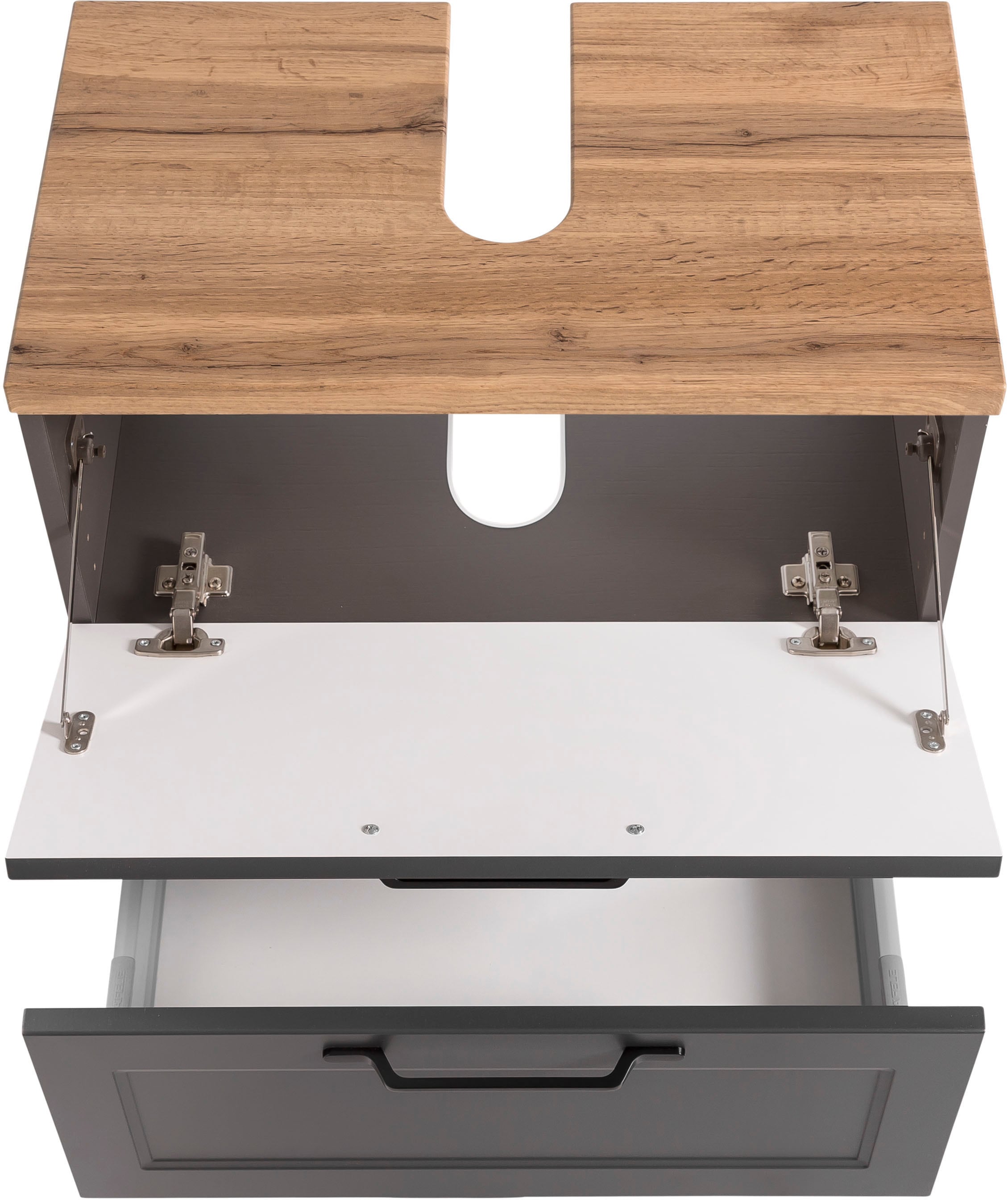 welltime Waschbeckenunterschrank »Lana«, Badmöbel, 2 Schubladen, 60 cm breit