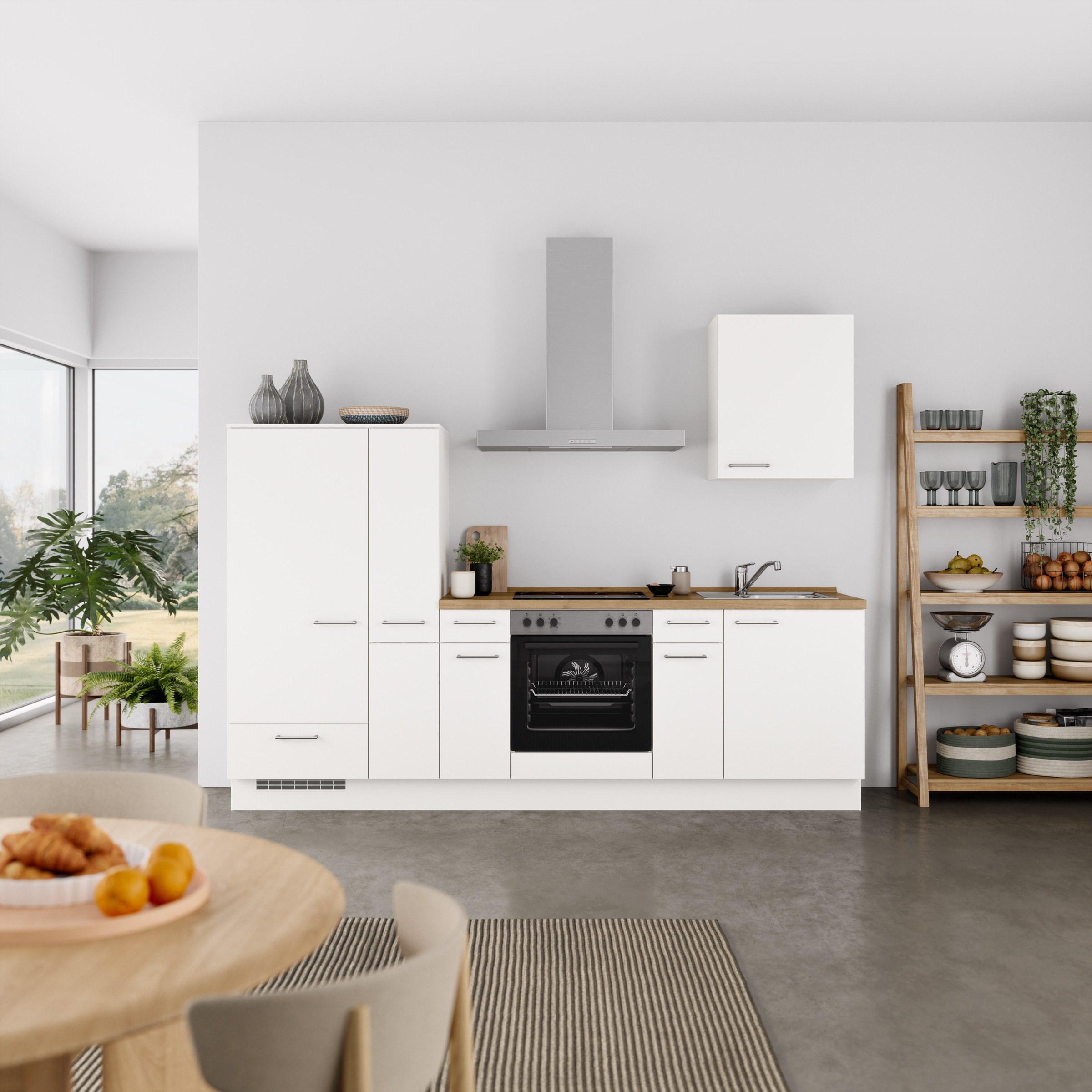 nobilia® Küchenzeile »"Laser I", Ausrichtung wählbar, Breite 270 cm« vormon günstig online kaufen