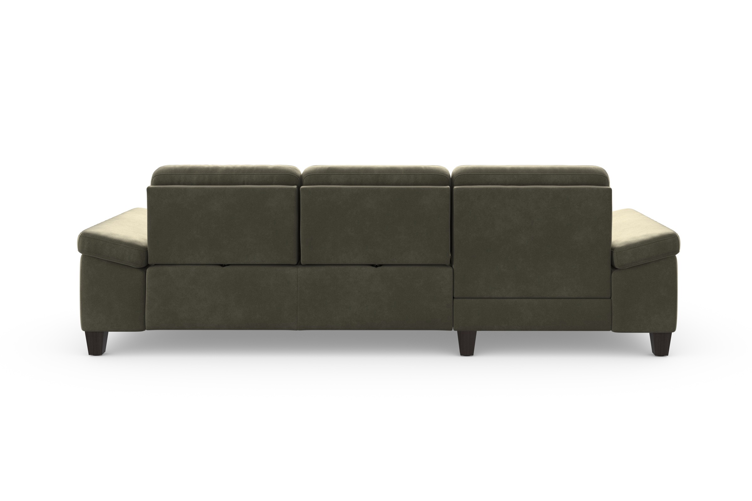 sit&more Ecksofa »Westham L-Form«, Recamiere, mit oder ohne Bettfunktion, Bettkasten, Füße wengefarben