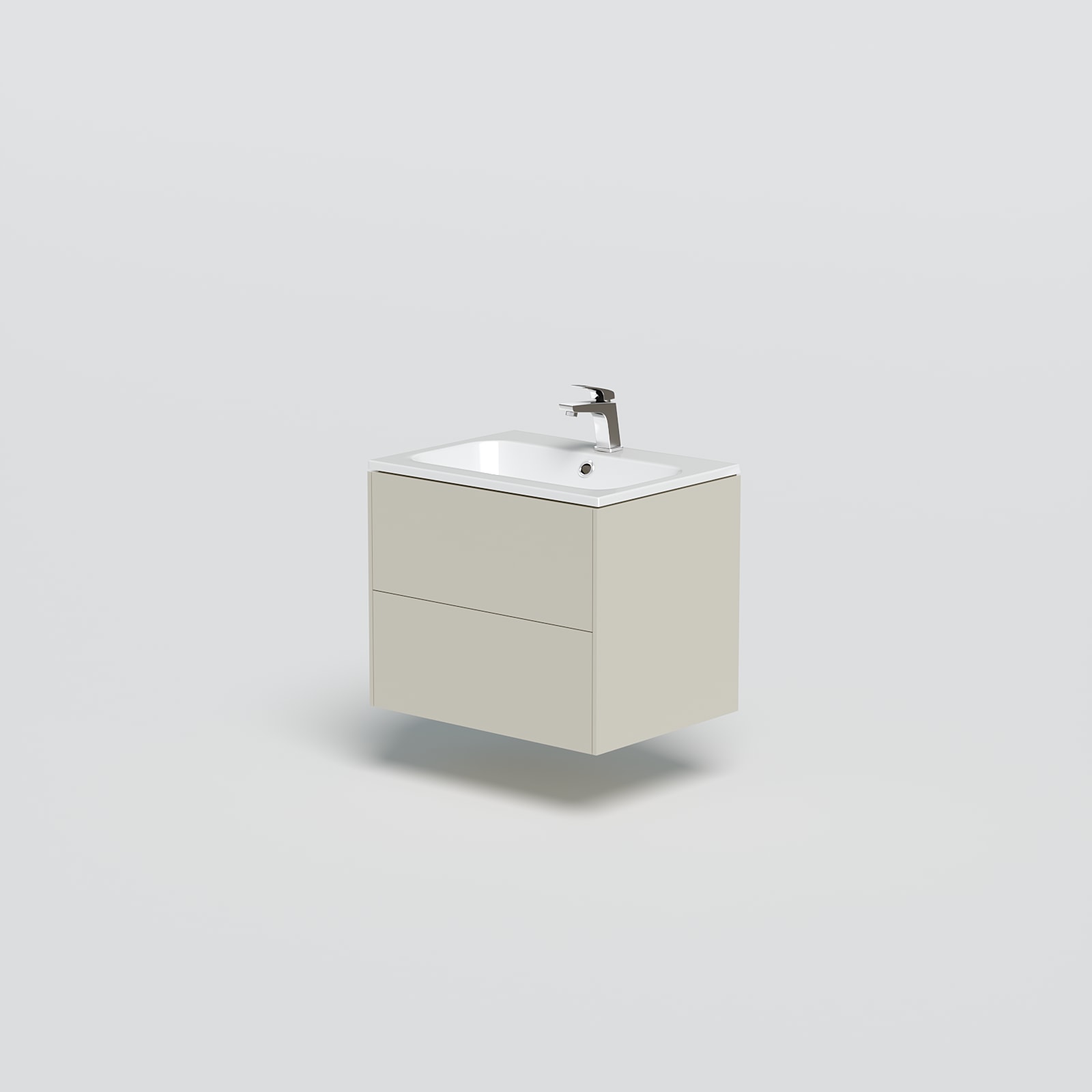 welltime Waschtisch »D-Line«, Badmöbel mit Keramik Waschbecken, Soft-Close- günstig online kaufen