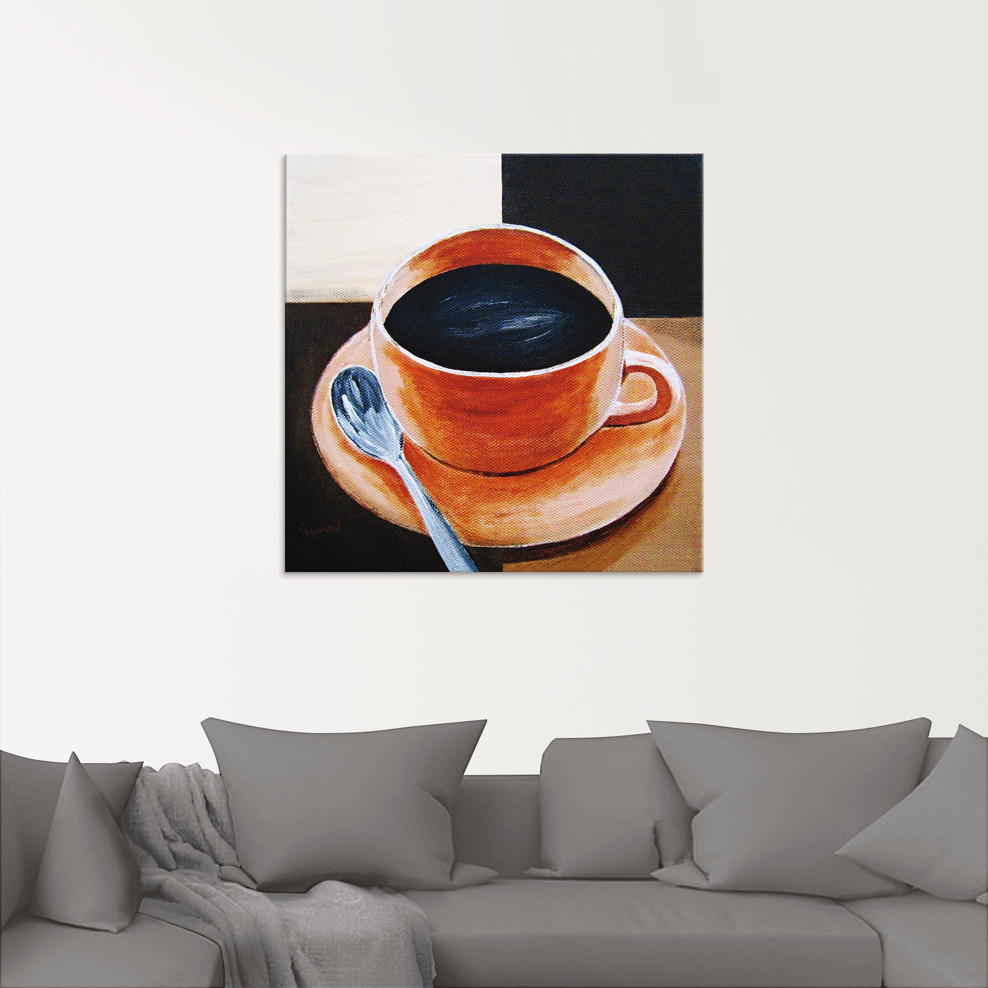 Artland Glasbild »Kaffee«, Getränke, (1 St.), in verschiedenen Größen