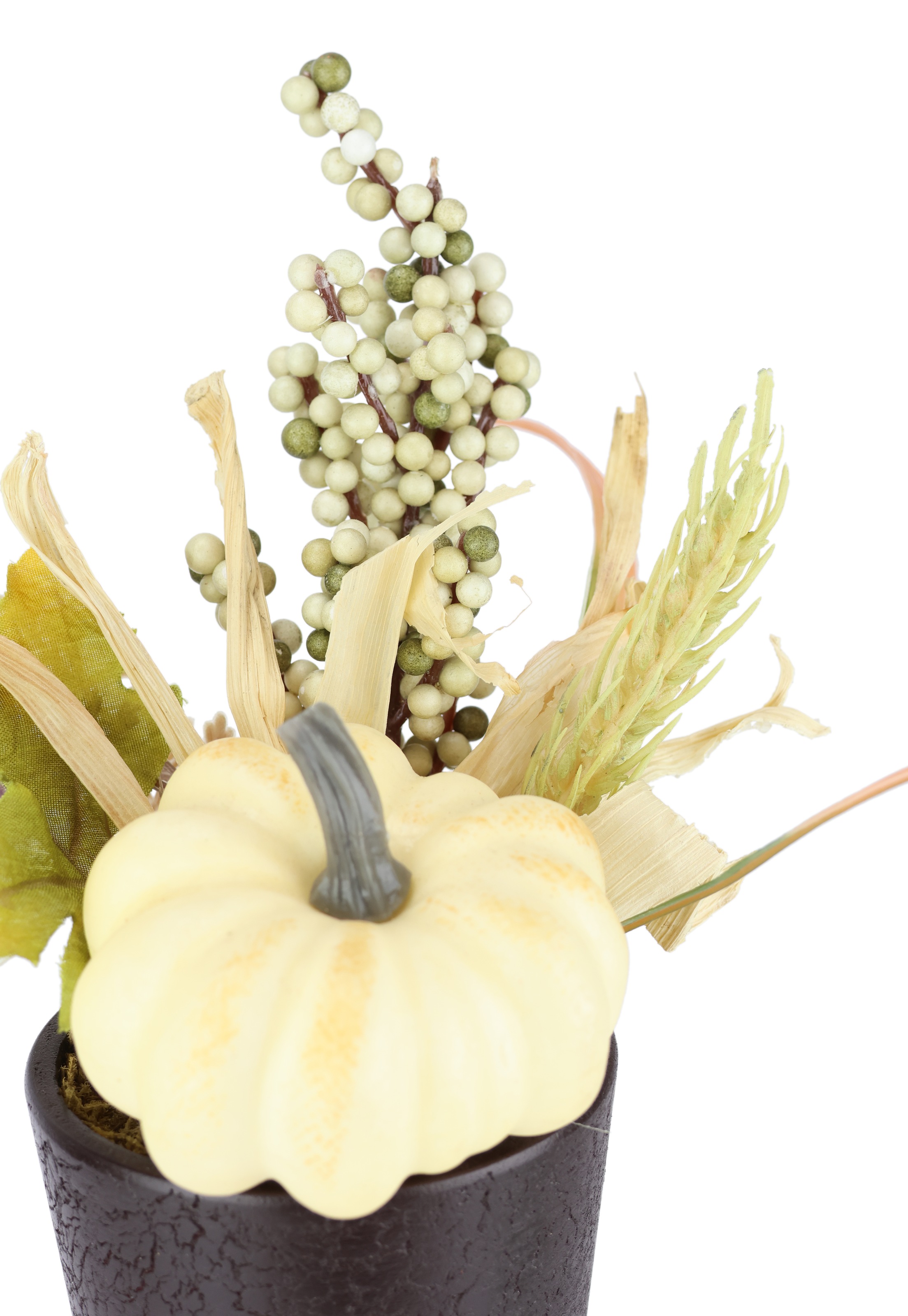 I.GE.A. Kunstblume »Gesteck Kürbis/Beeren«, 2er Set im Topf Herbstlaub Dekoblume Herbst-Deko Herbstblume Gesteck