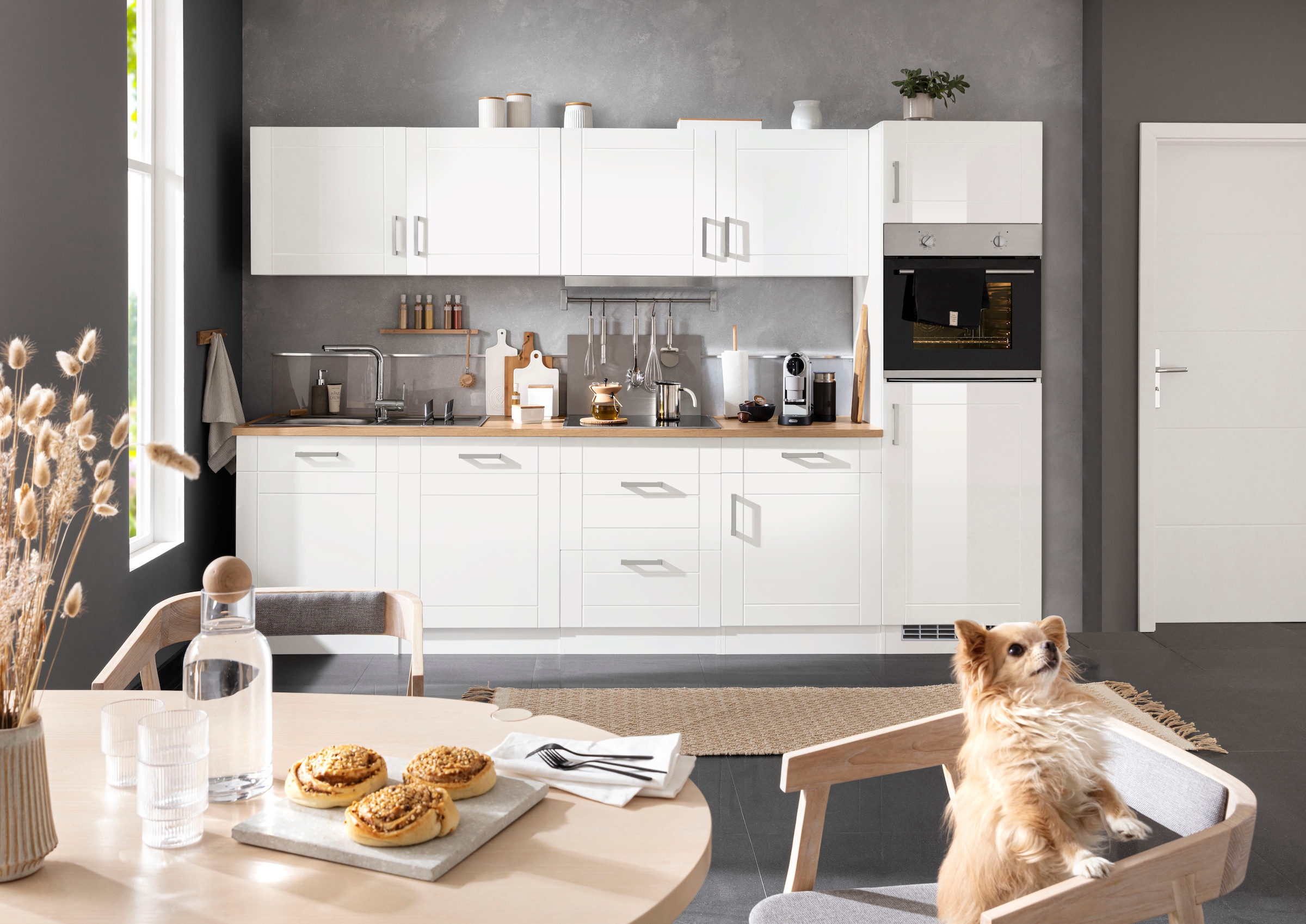 HELD MÖBEL Küchenzeile »Tinnum«, mit E-Geräten, Breite 300 cm auf Rechnung  kaufen | Kochfeldumbauschränke