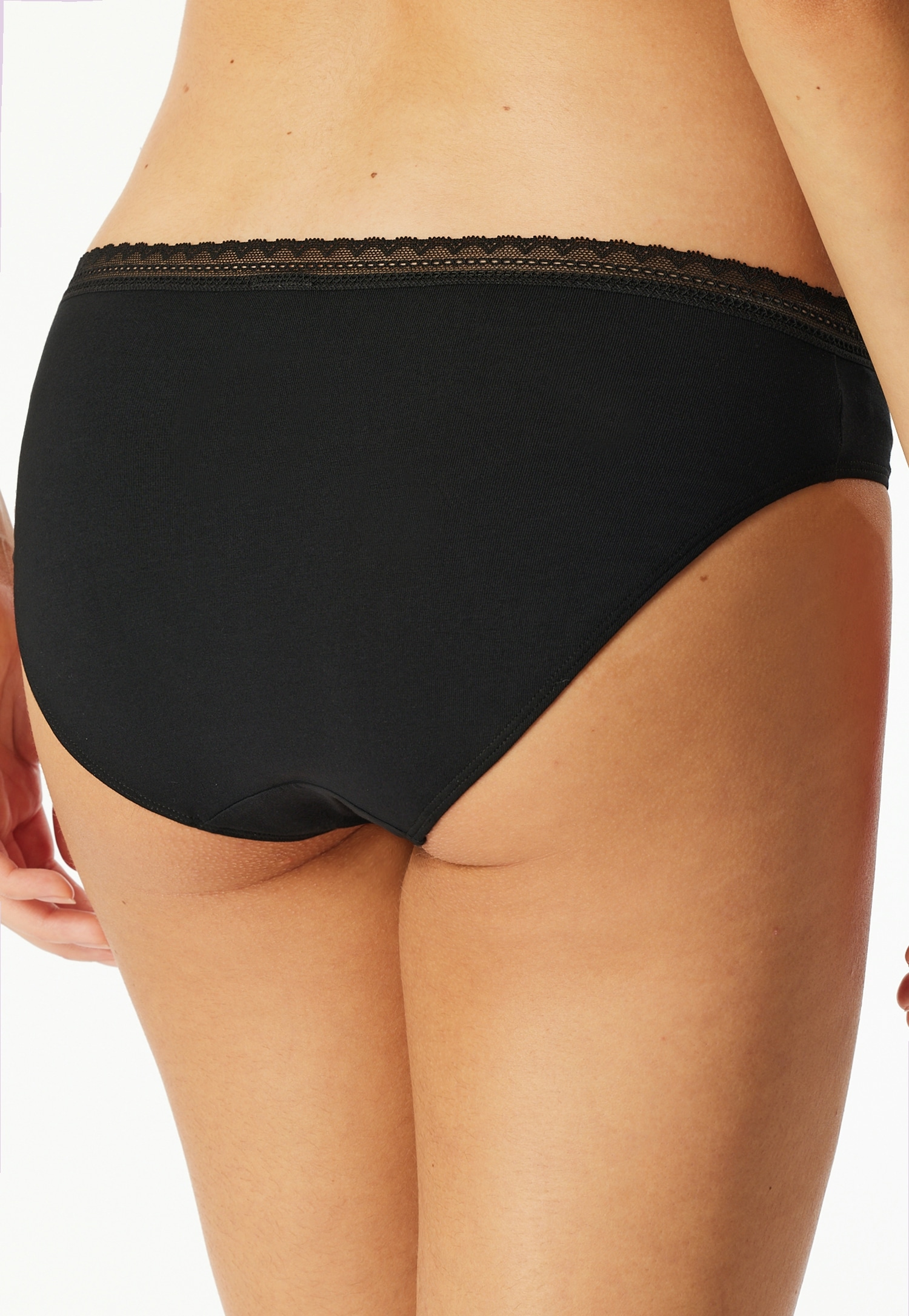 Schiesser Rioslip »Modern Multipacks«, (3er Pack), Spitzenbänder, Baumwollmischung, Single Jersey