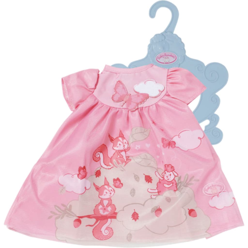 Baby Annabell Puppenkleidung »Kleid rosa Eichhörnchen, 43 cm«