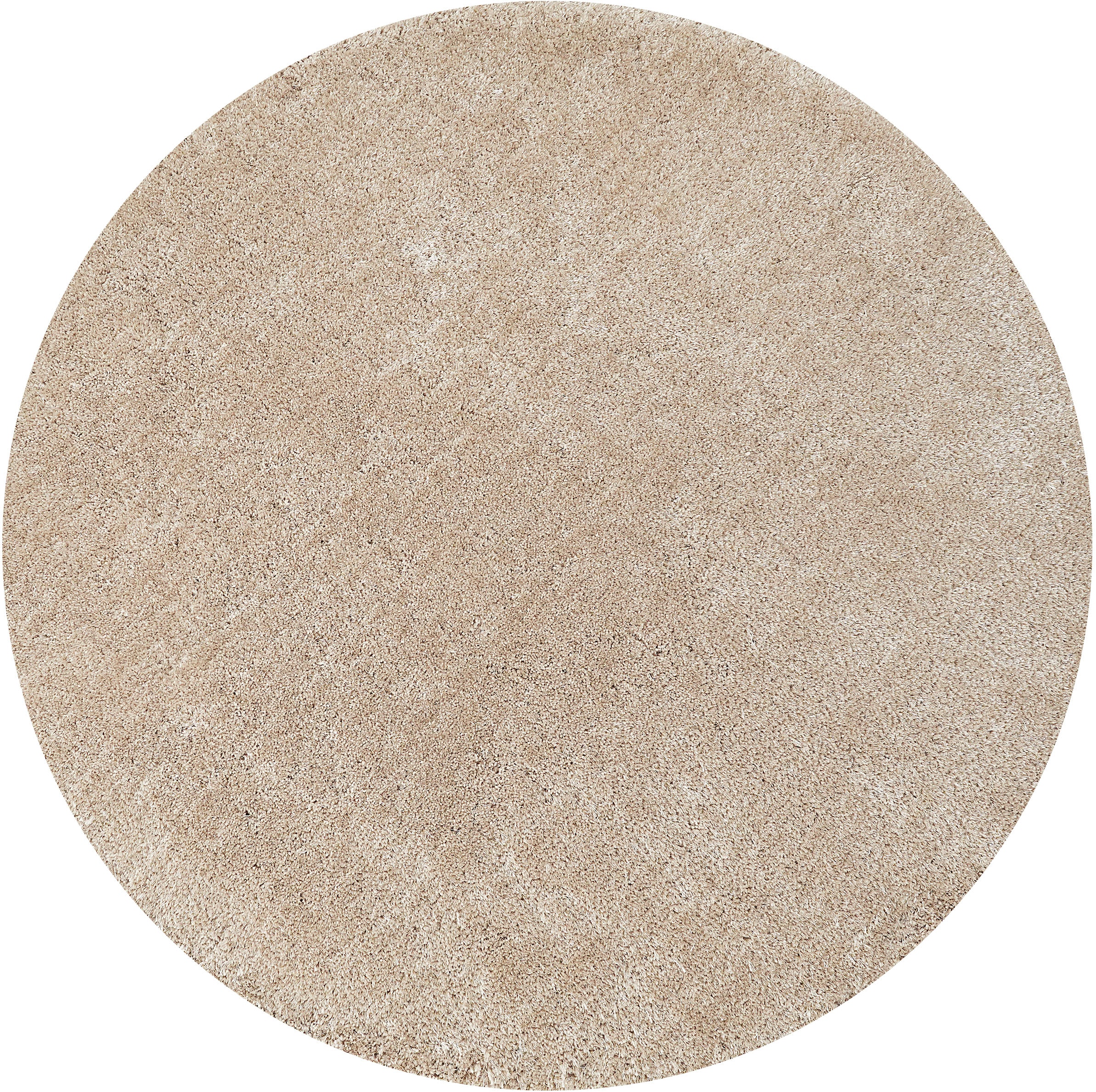 Bruno Banani Hochflor-Teppich »Dana Teppich, Kundenliebling«, rund, 30 mm Höhe, unifarben, Mikrofaser Teppiche, Wohnzimmer, Schlafzimmer, Esszimmer