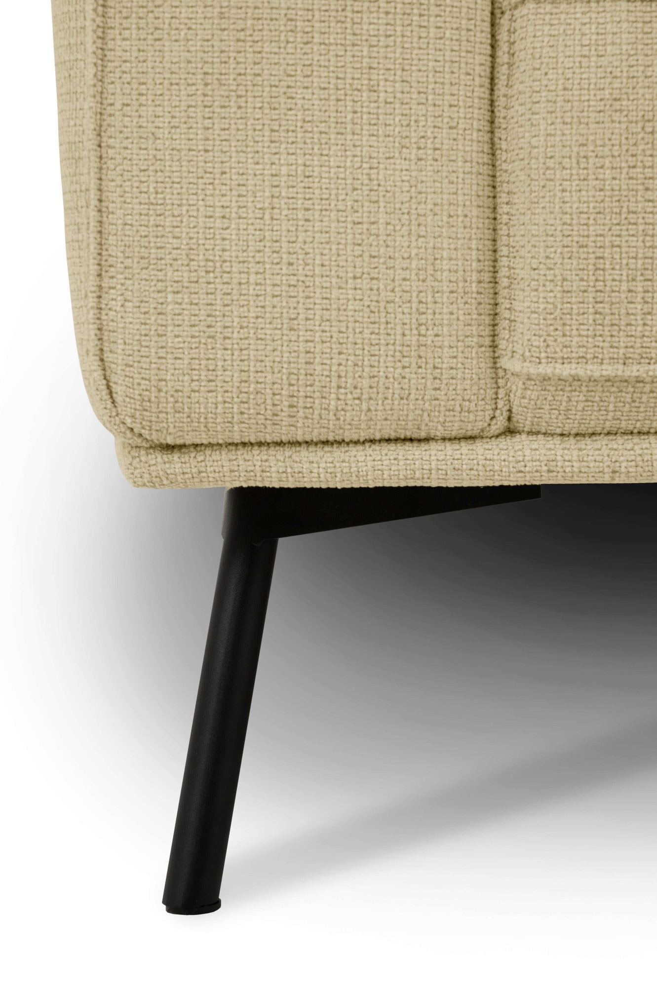 andas Ecksofa »Vosby«, Breite 260 cm, Chenille, mit dekorativer Kedernaht