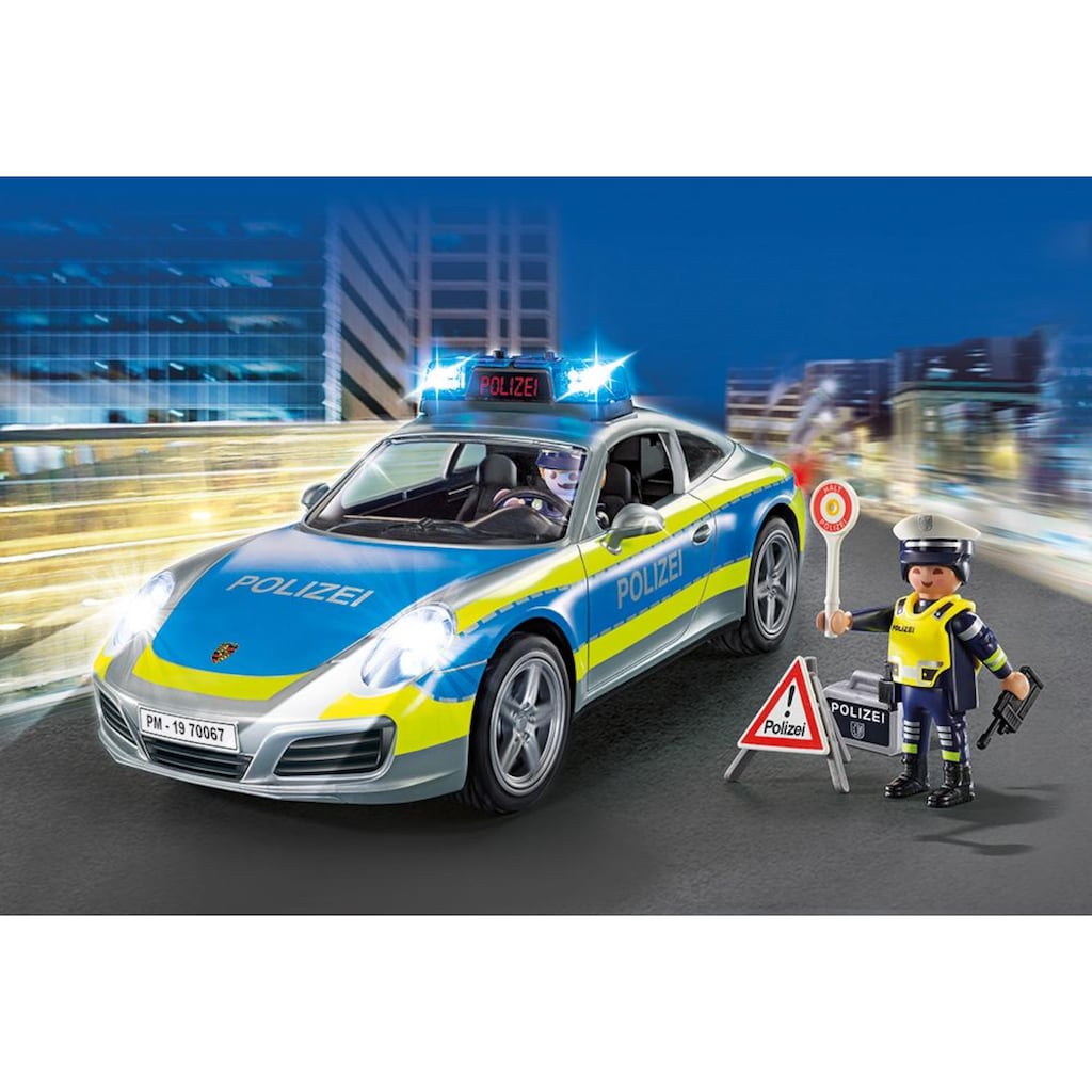 Playmobil® Konstruktions-Spielset »Porsche 911 Carrera 4S Polizei (70067), City Action«, (36 St.)