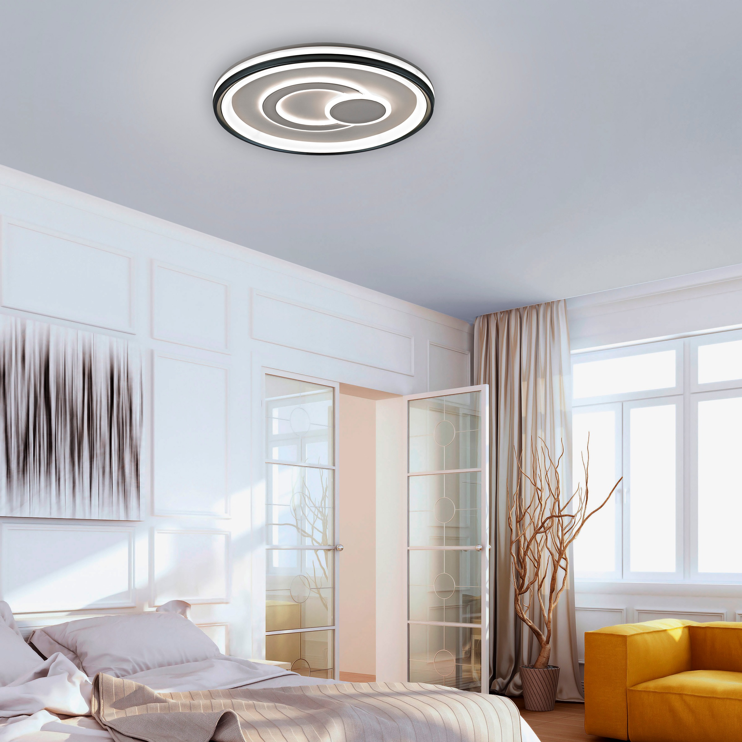 JUST LIGHT Deckenleuchte »MINELLI«, 1 flammig, Leuchtmittel LED-Board   LED günstig online kaufen