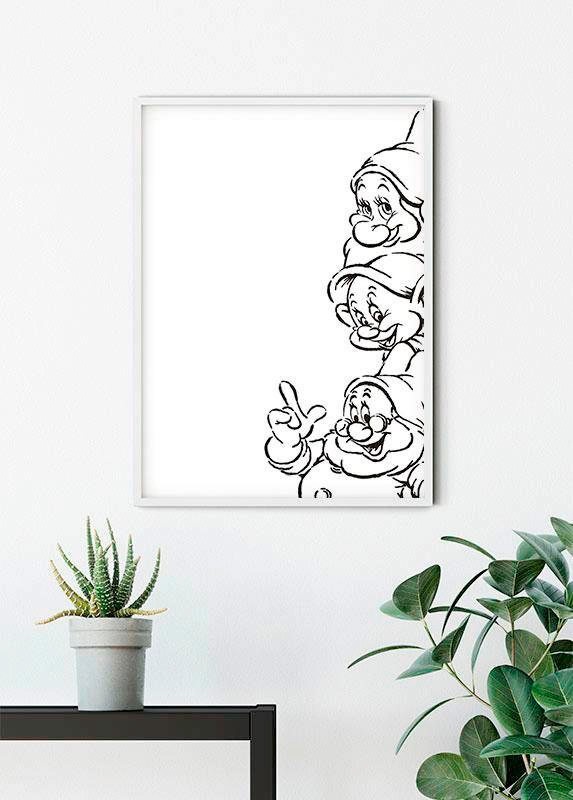 Komar Bild "Snow White Dwarves", Disney, (1 St.), Wandbild zur Dekoration i günstig online kaufen