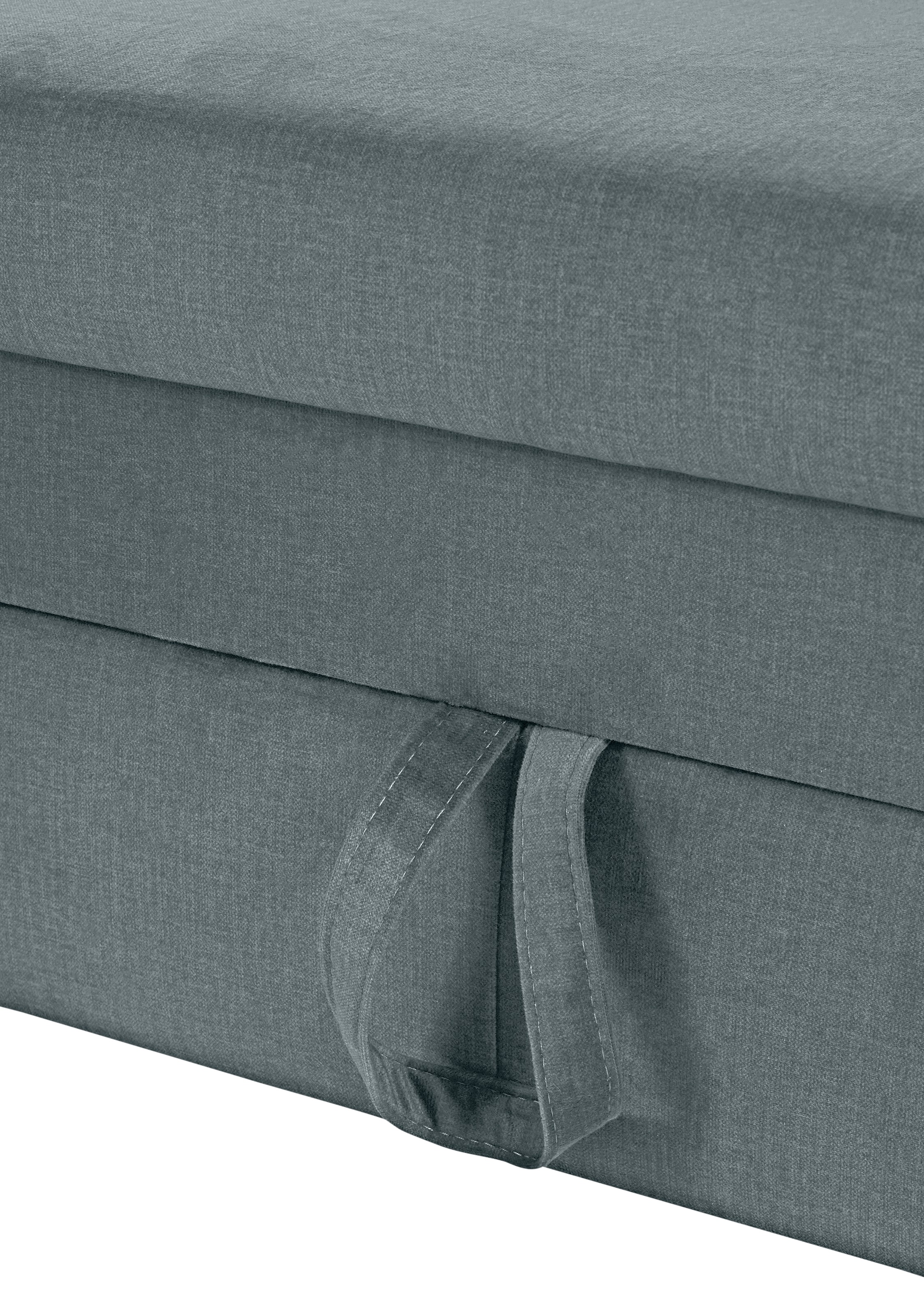 COTTA Ecksofa »Morven L-Form mit Kopfteilverstellung«, wahlweise mit Bettfunktion, Bettkasten & Wireless-Charger
