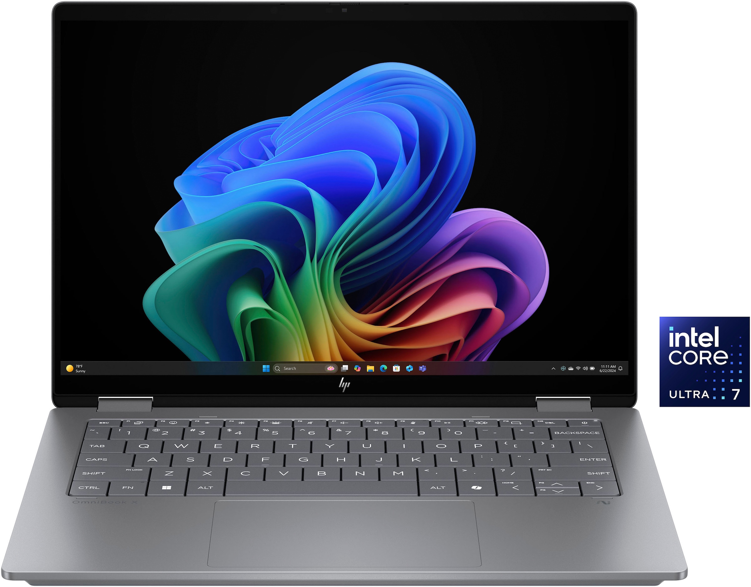 HP Convertible Notebook »OmniBook X Flip 14-fm0272ng«, 35,6 cm, / 14 Zoll, Intel, Core Ultra 5, ARC, 512 GB SSD