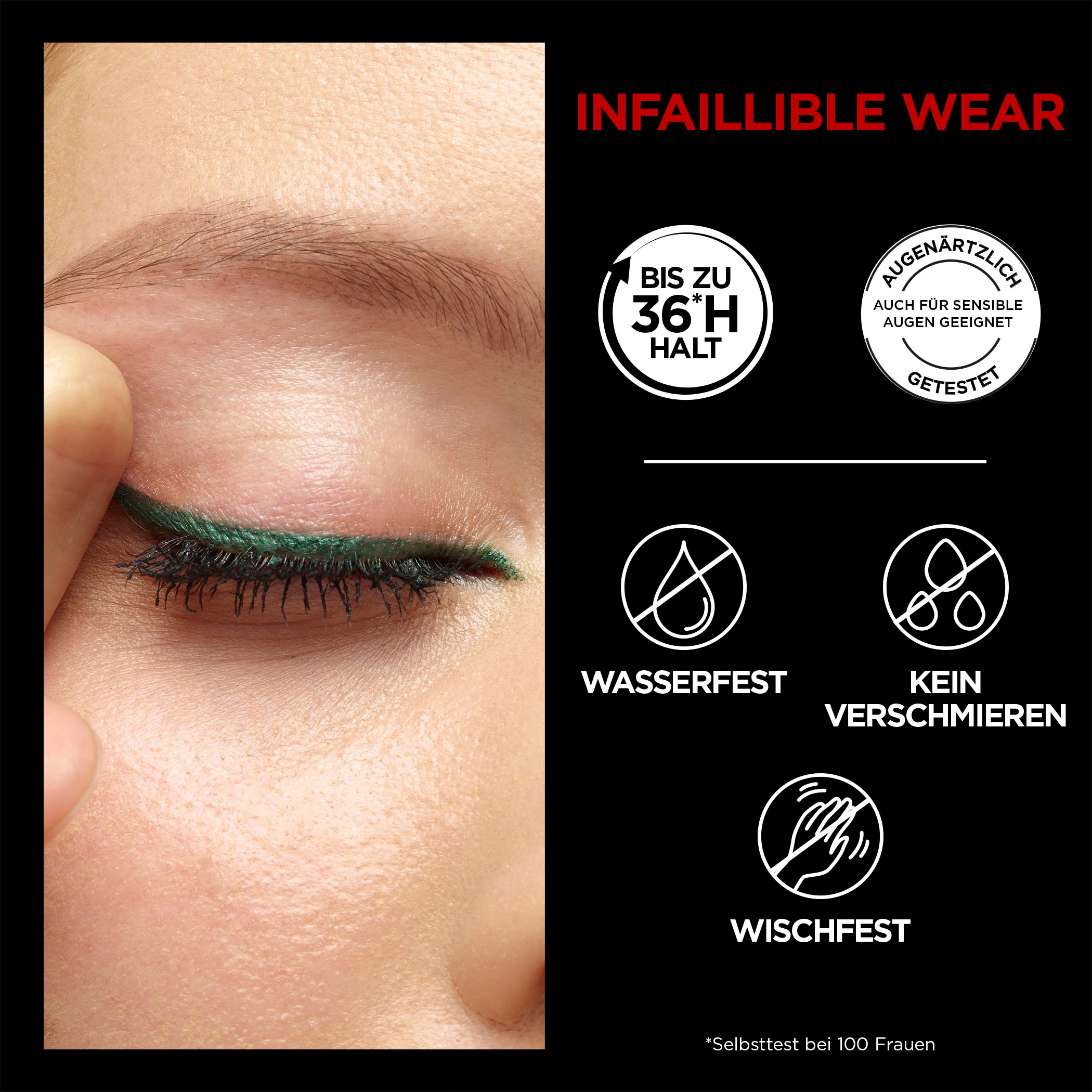 L'ORÉAL PARIS Eyeliner »Infallible Automatic Grip«, mit ausdrucksstarken Ergebnissen