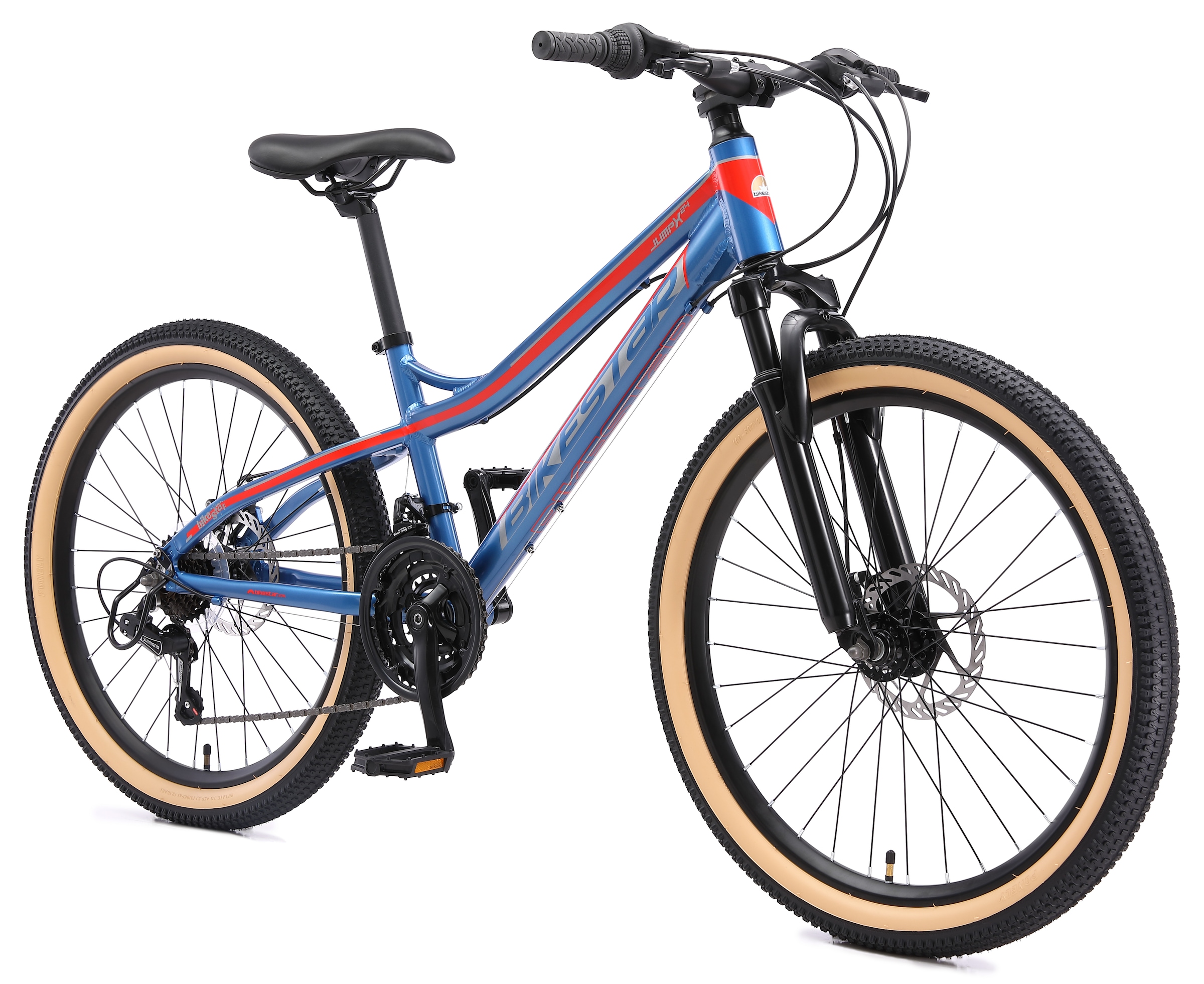 Bikestar Jugendfahrrad 21 Gang Shimano RD-TY300 Schaltwerk Kettenschaltung für Damen und Herren, Kettenschaltung