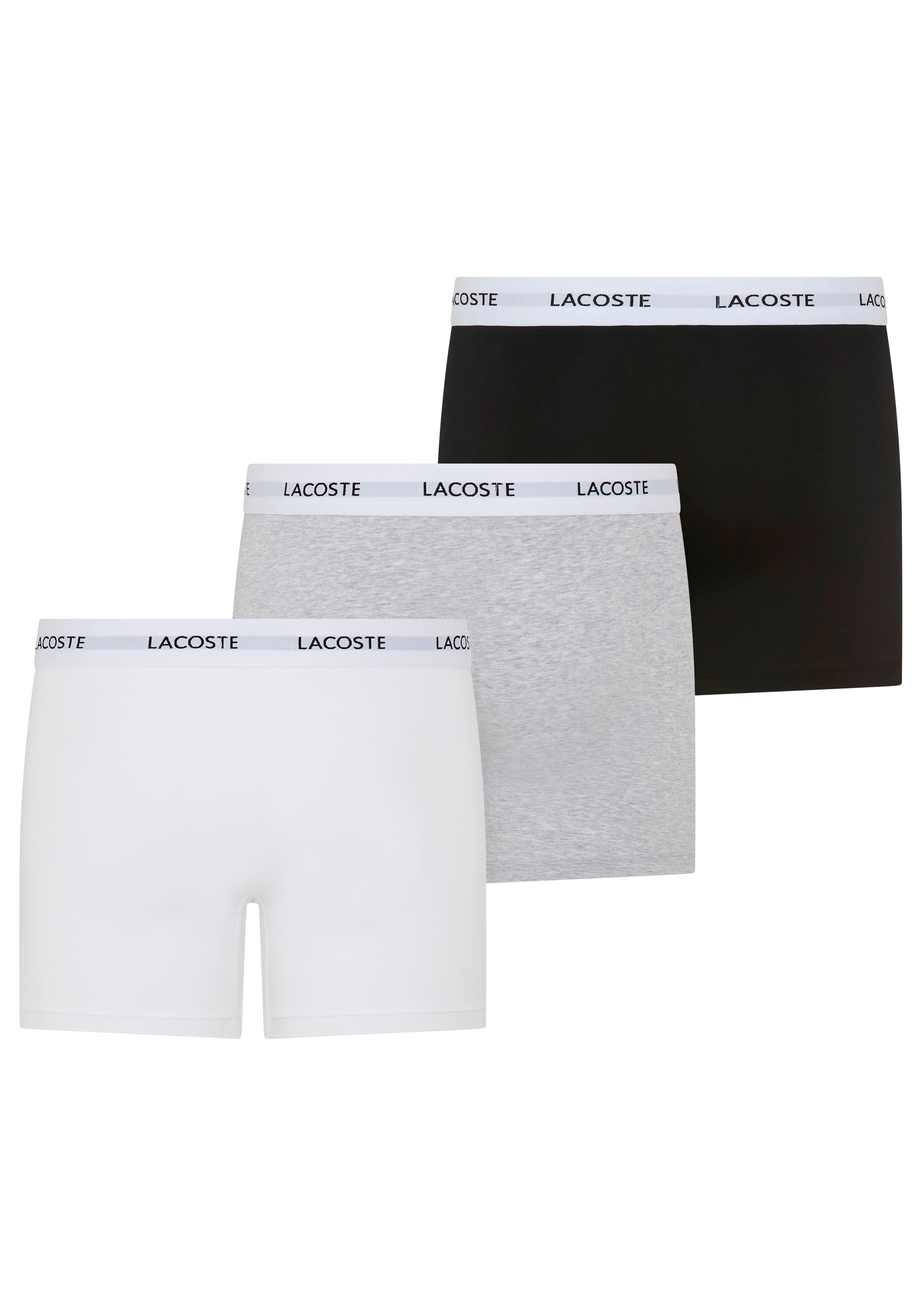 Lacoste Boxer »Boxer Brief« Packung, 3er,  mit Lacoste-Schriftzug am Bund